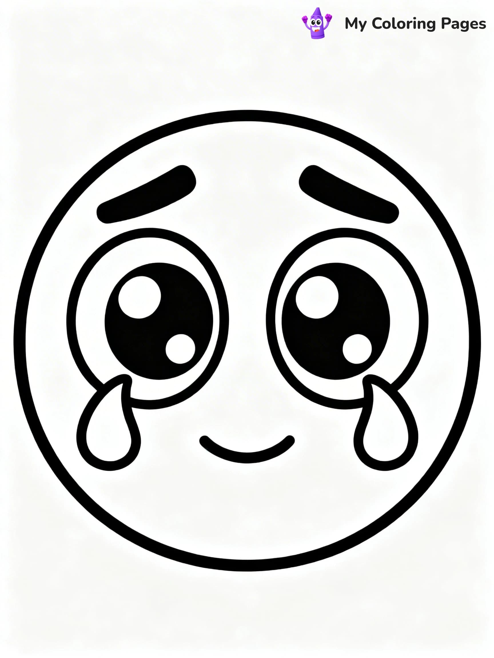 Sad Face Coloring Pages - 9