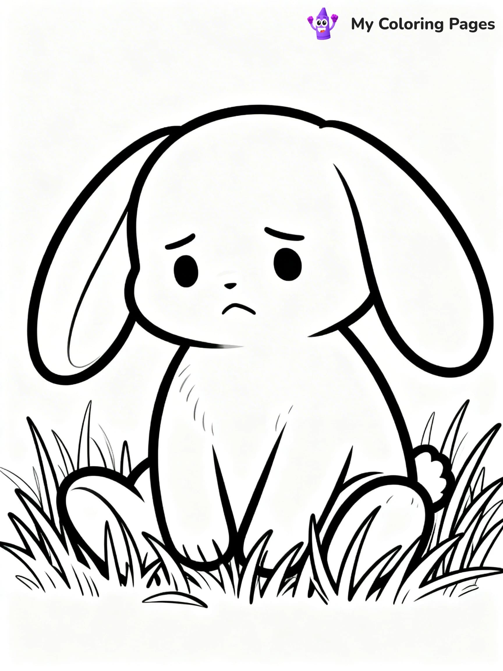 Sad Face Coloring Pages - 7