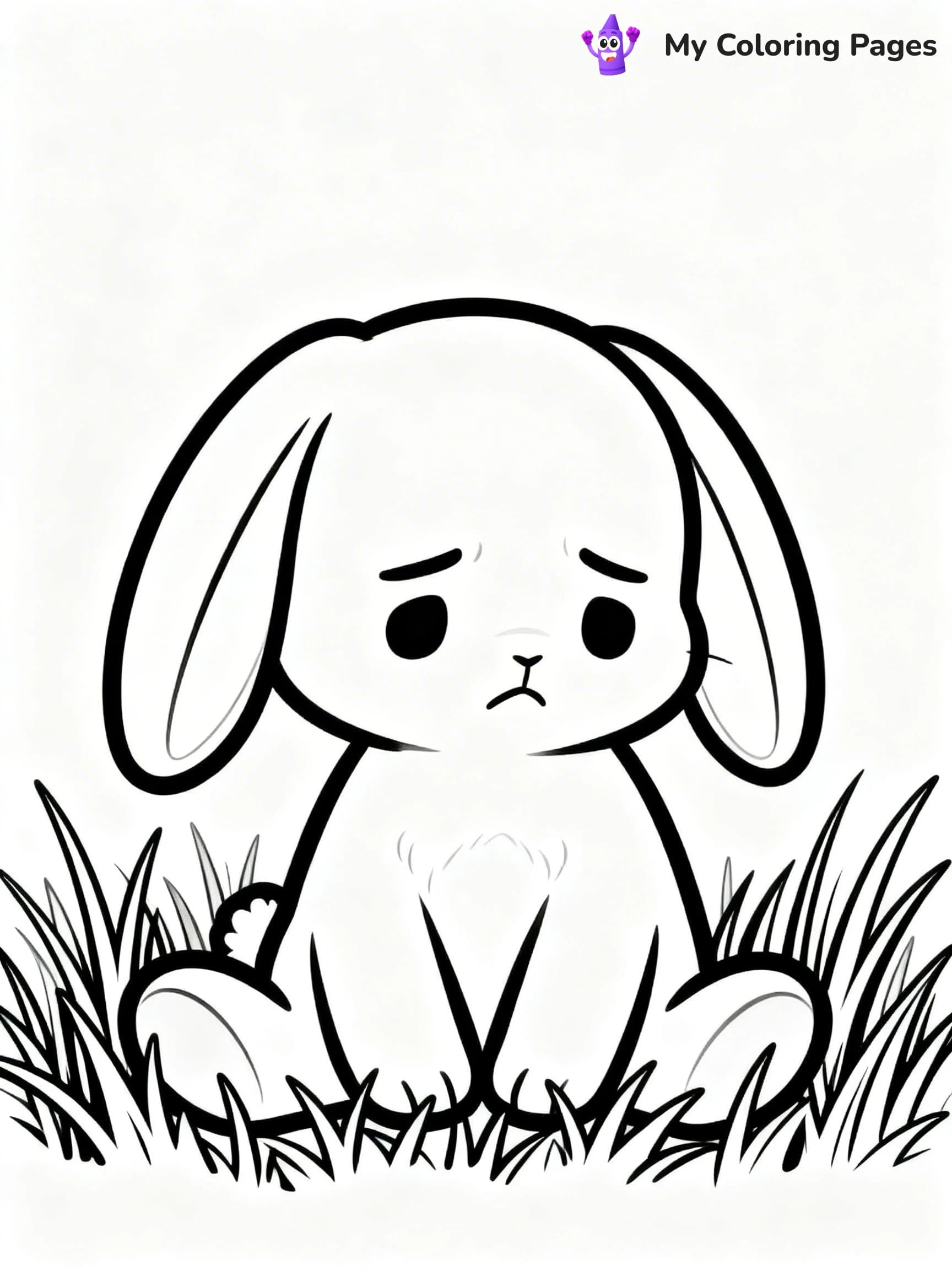 Sad Face Coloring Pages - 6