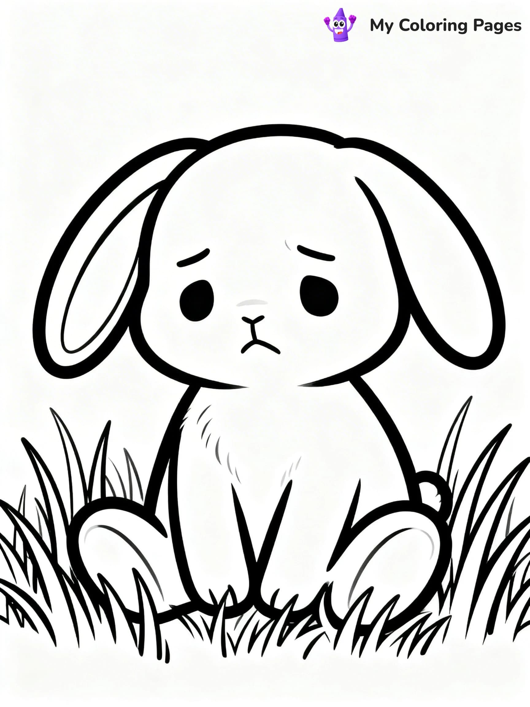 Sad Face Coloring Pages - 4