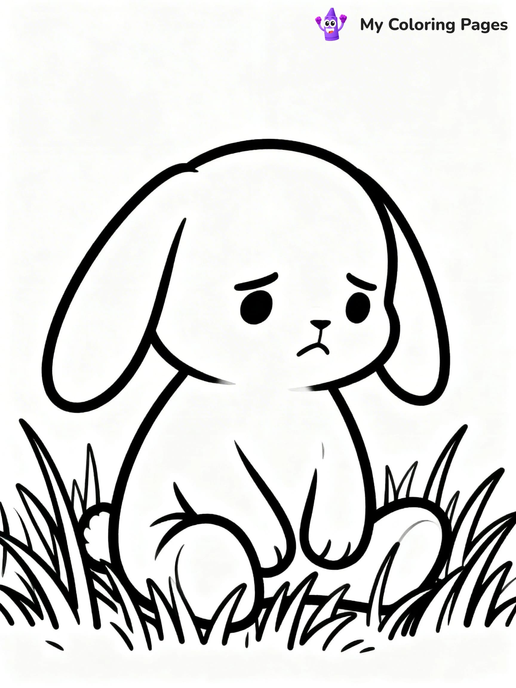 Sad Face Coloring Pages - 3