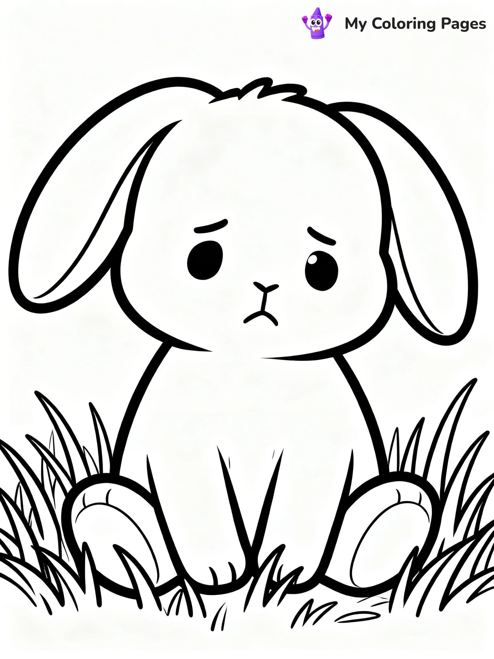 Sad Face Coloring Pages - 2