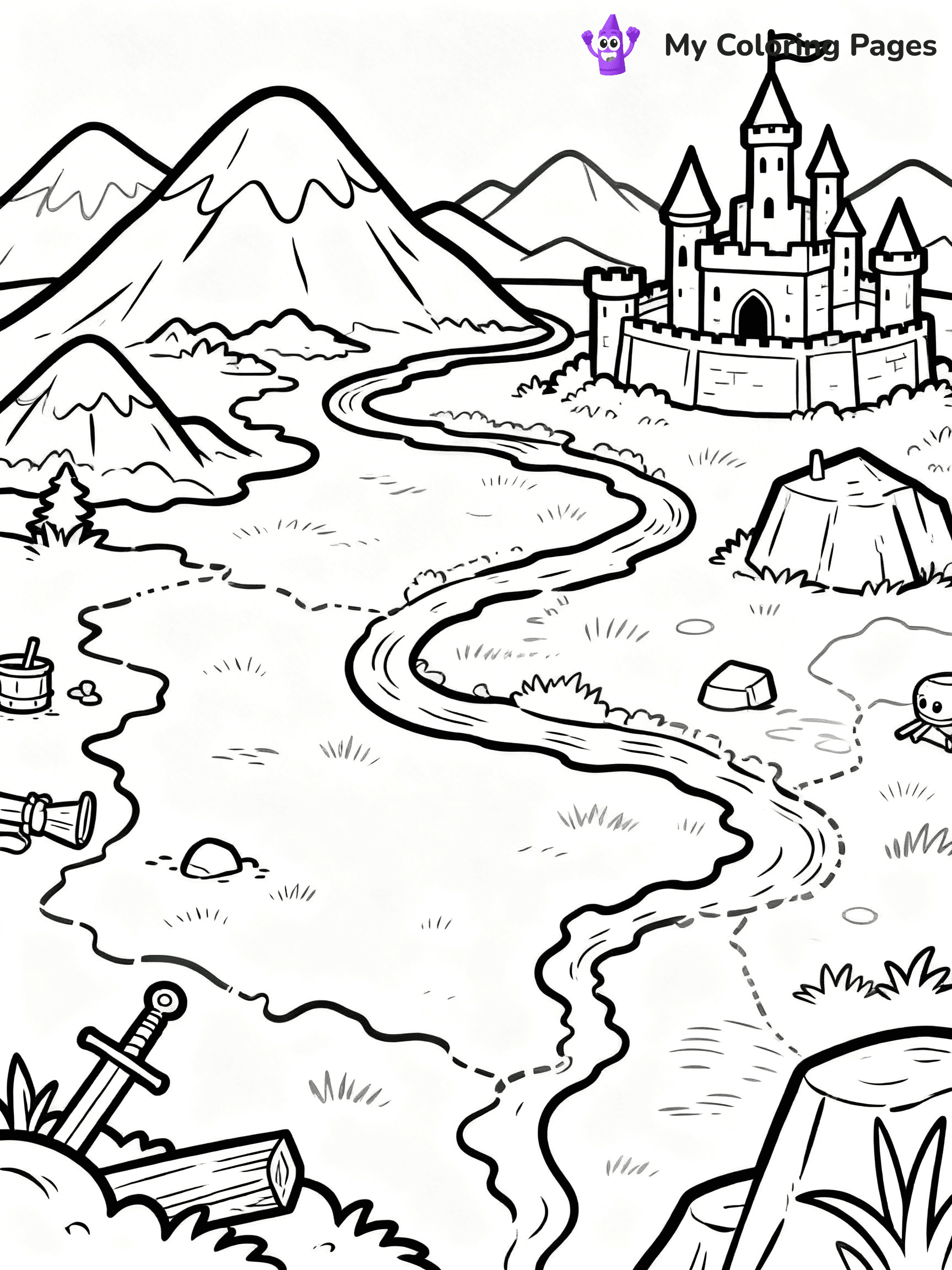 Map Coloring Pages - 26