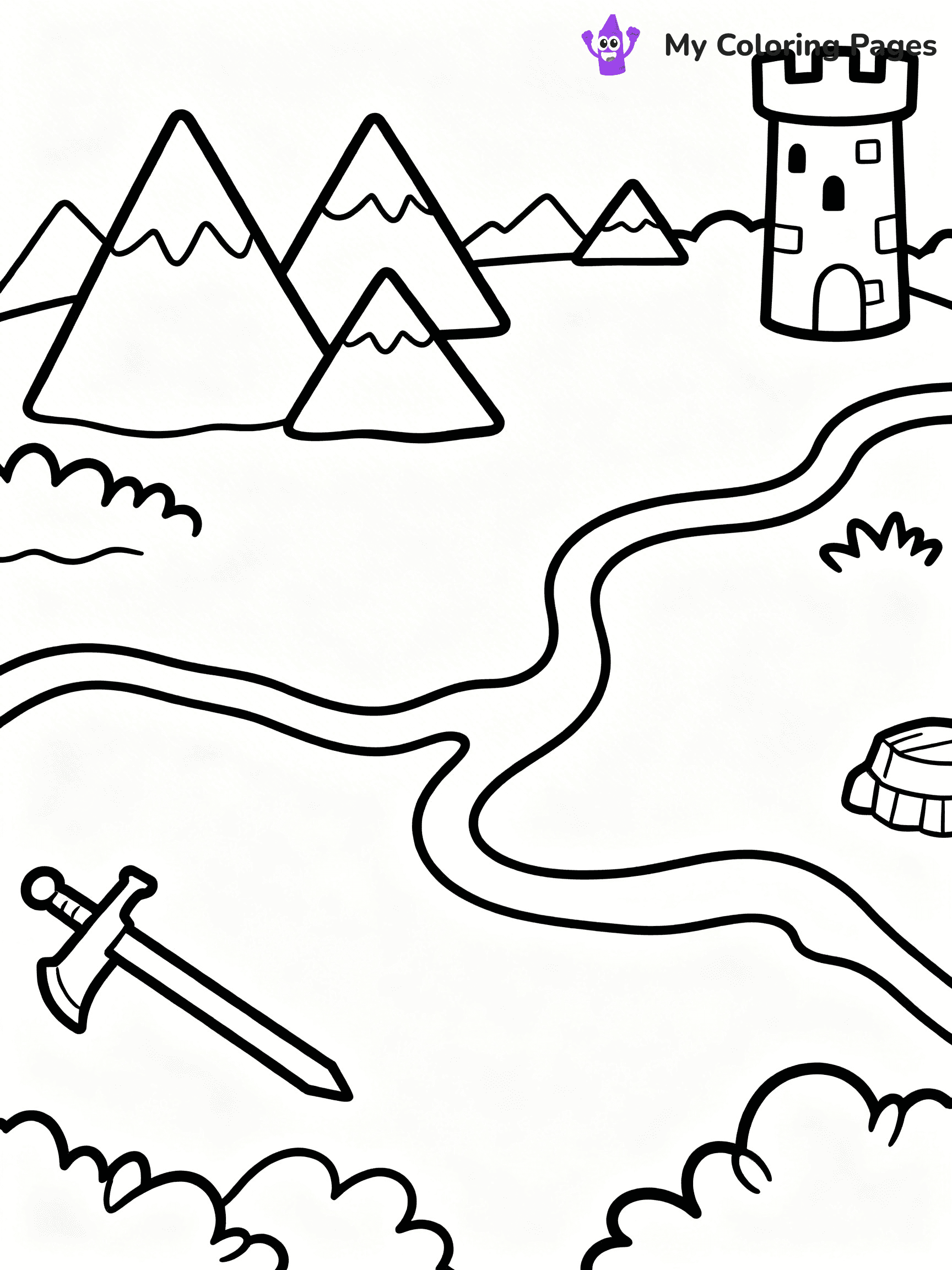 Map Coloring Pages - 25