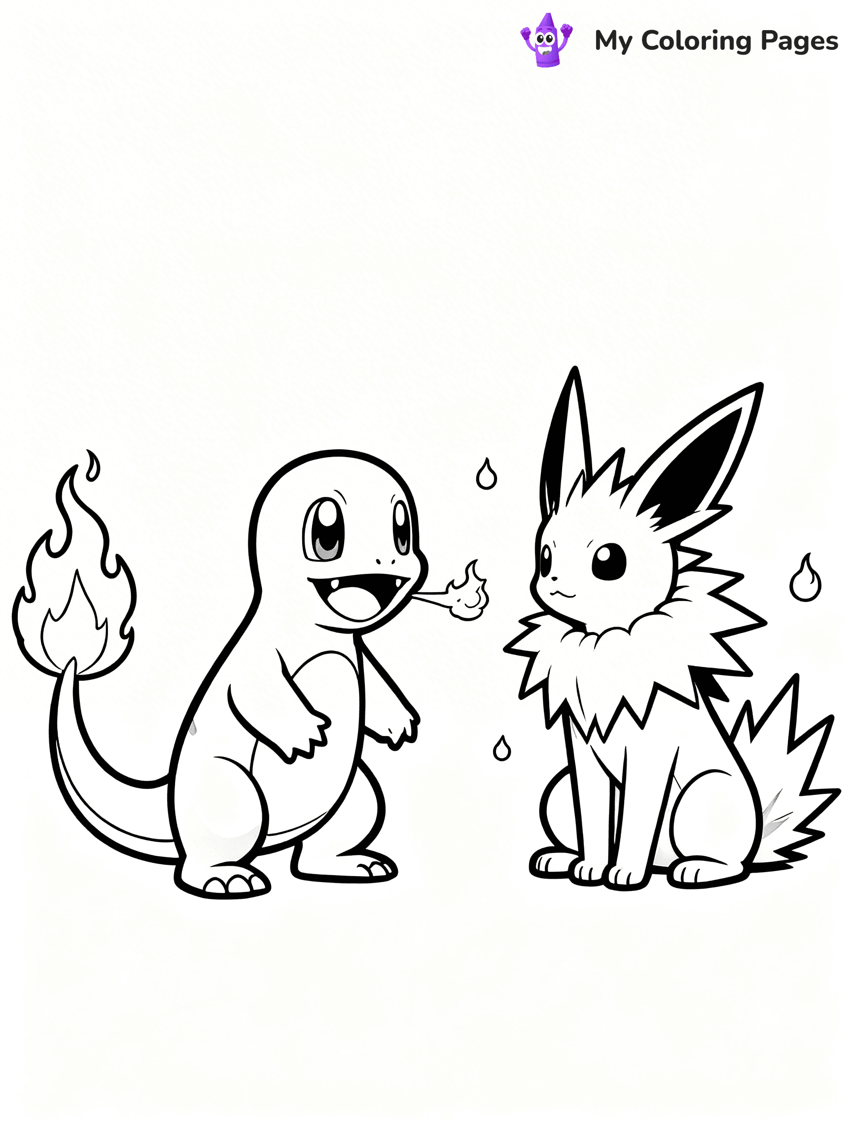 Jolteon Coloring Pages - 8