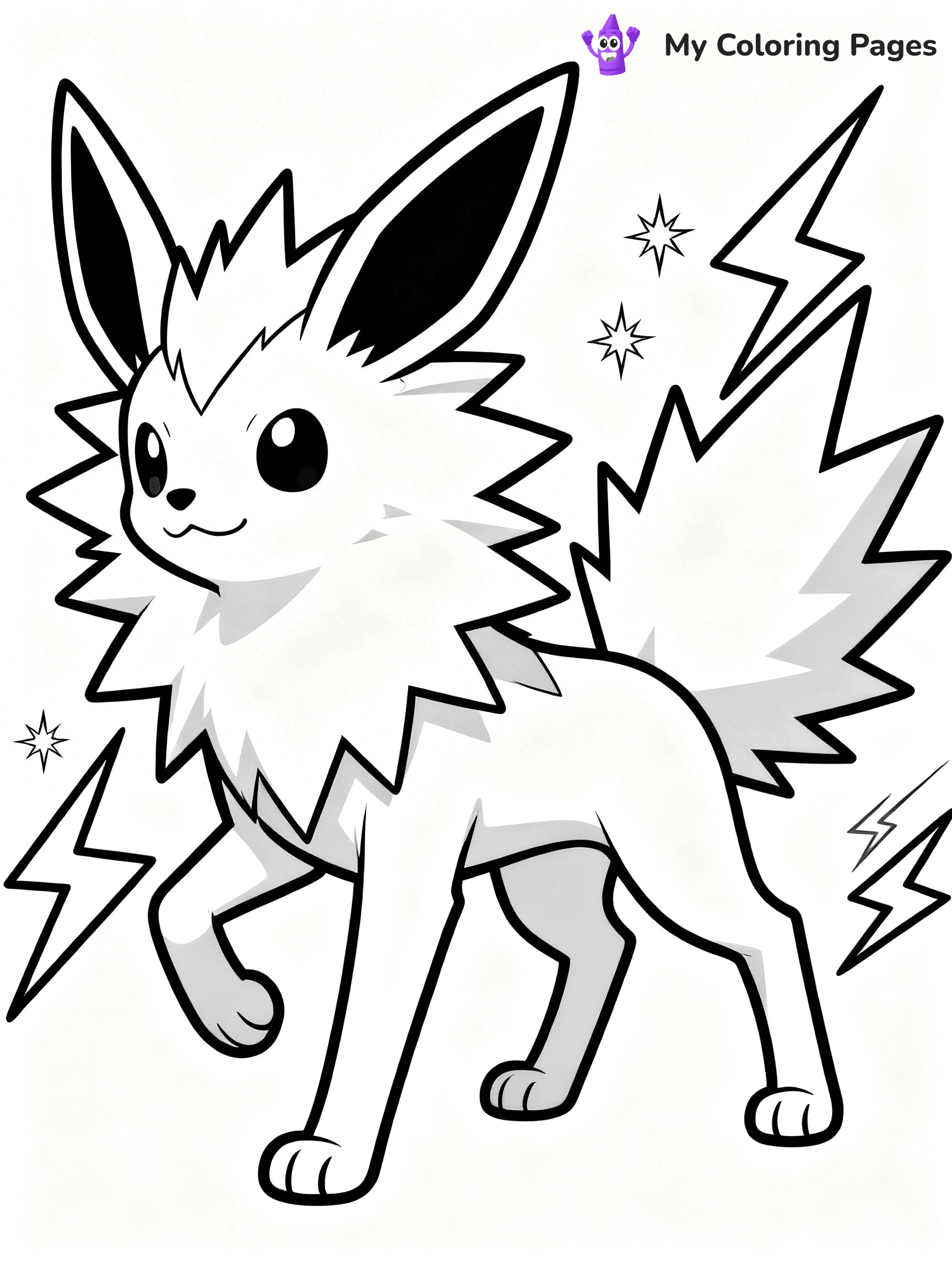 Jolteon Coloring Pages - 7