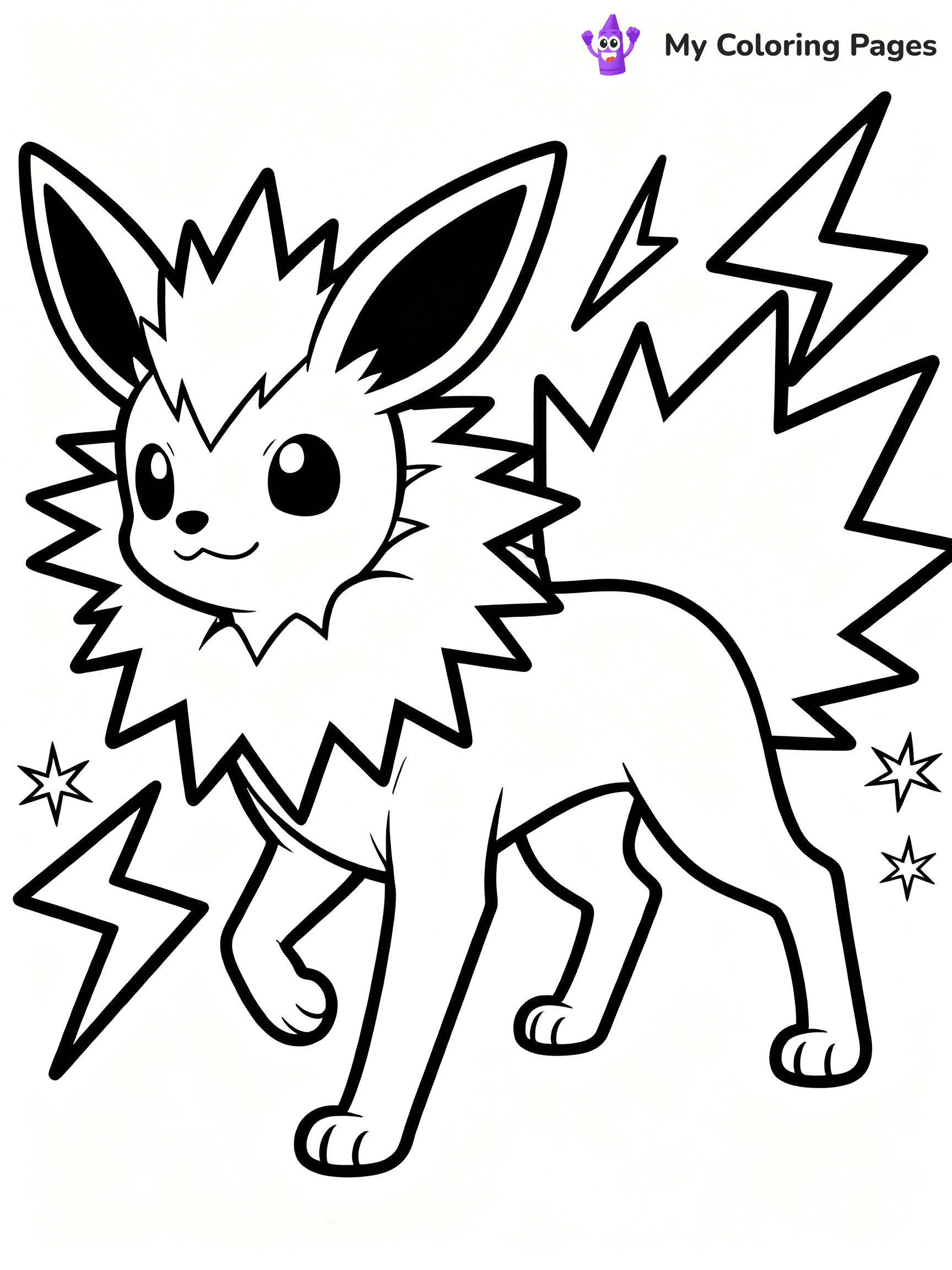 Jolteon Coloring Pages - 6
