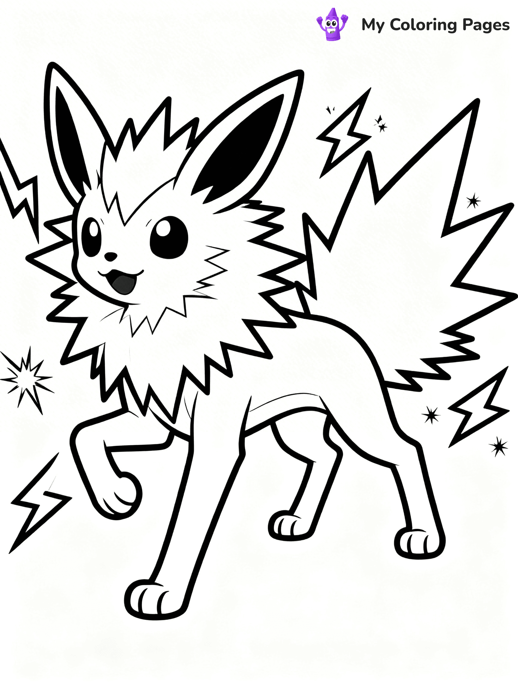 Jolteon Coloring Pages - 5