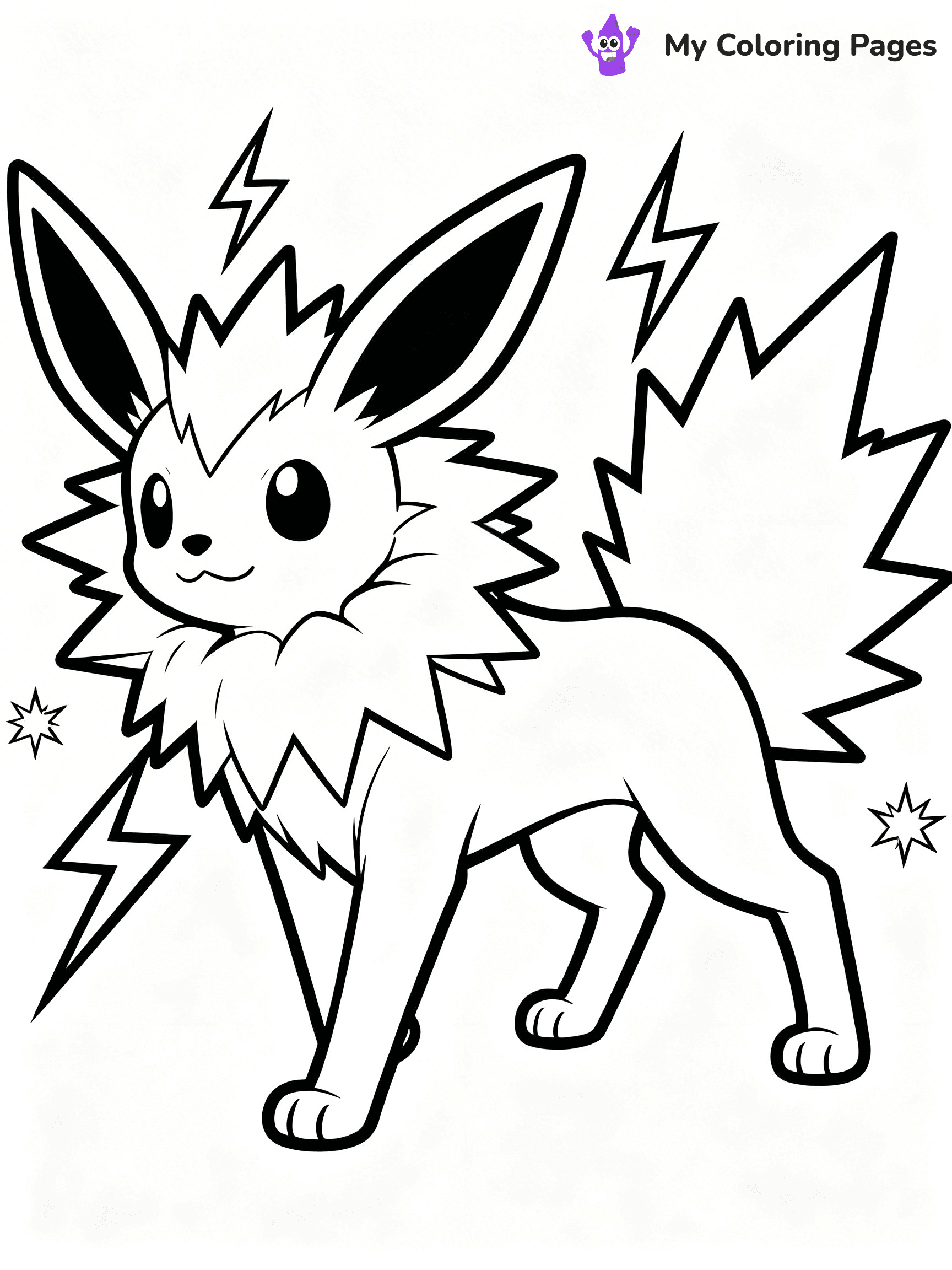 Jolteon Coloring Pages - 4