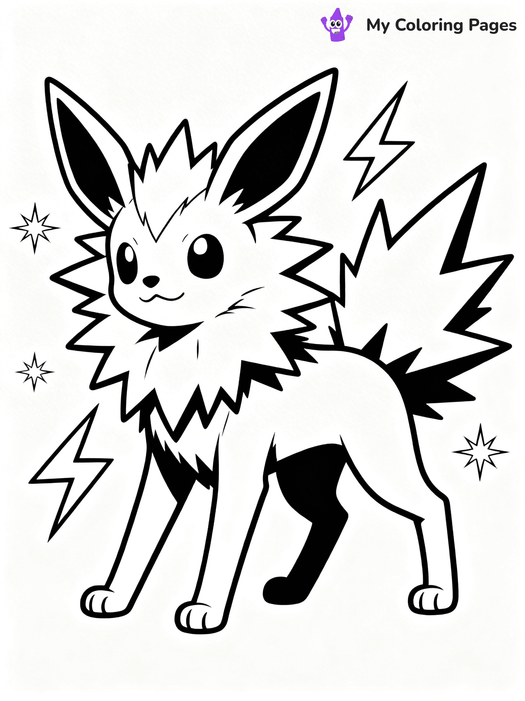 Jolteon Coloring Pages - 1