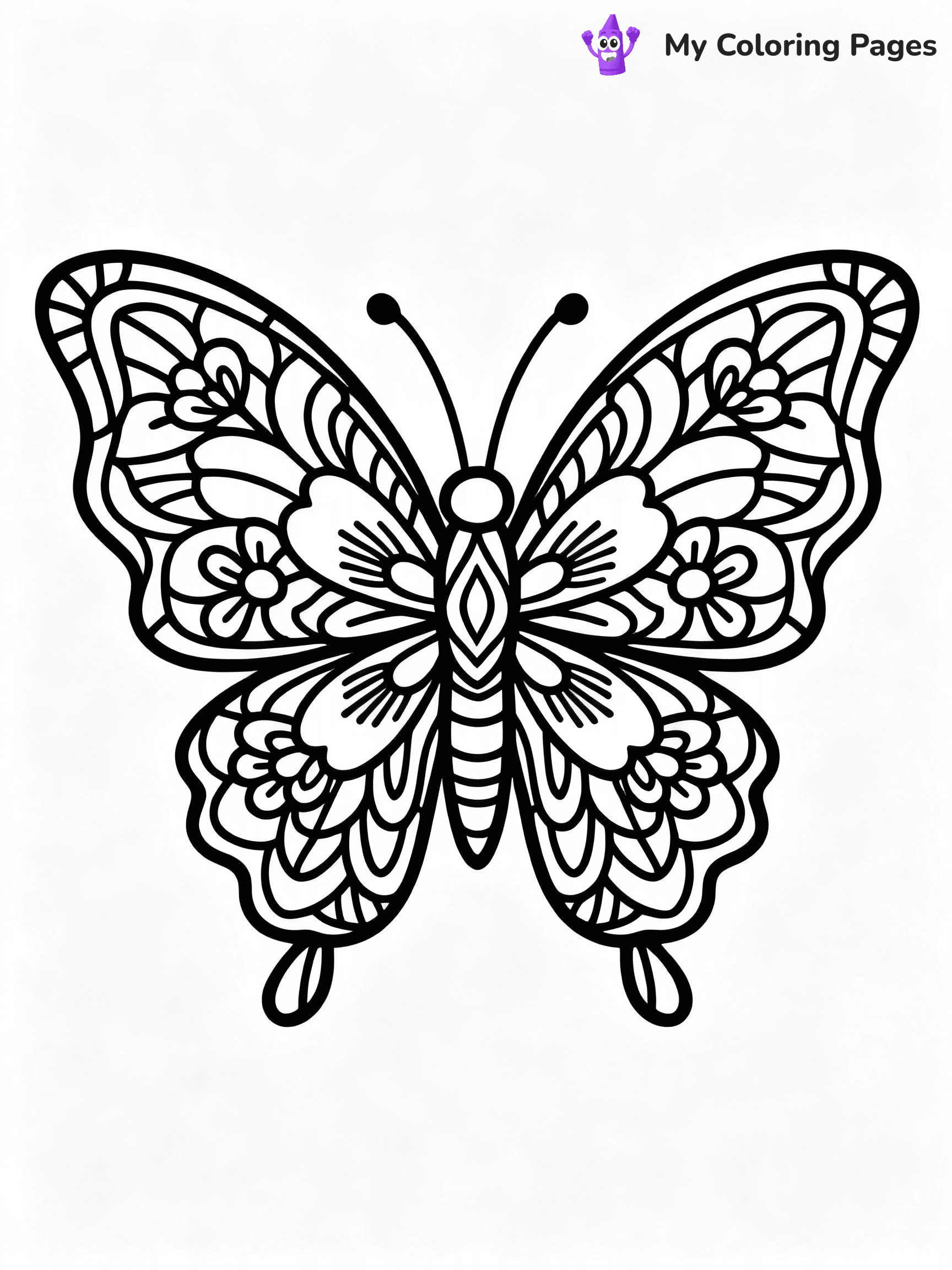 Butterfly Coloring Pages - 35