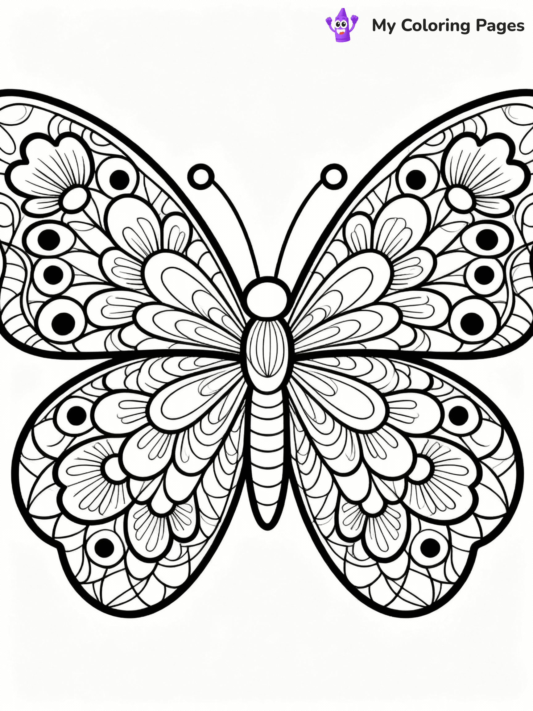 Butterfly Coloring Pages - 34