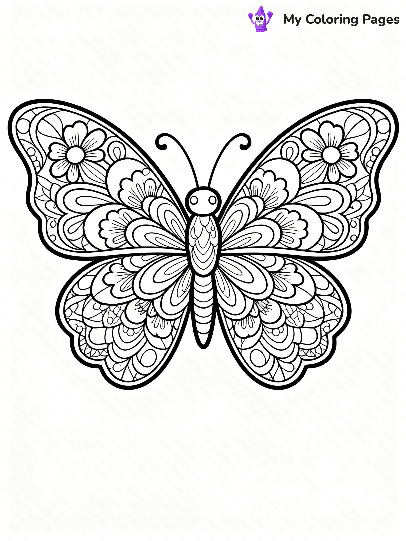Butterfly Coloring Pages - 30