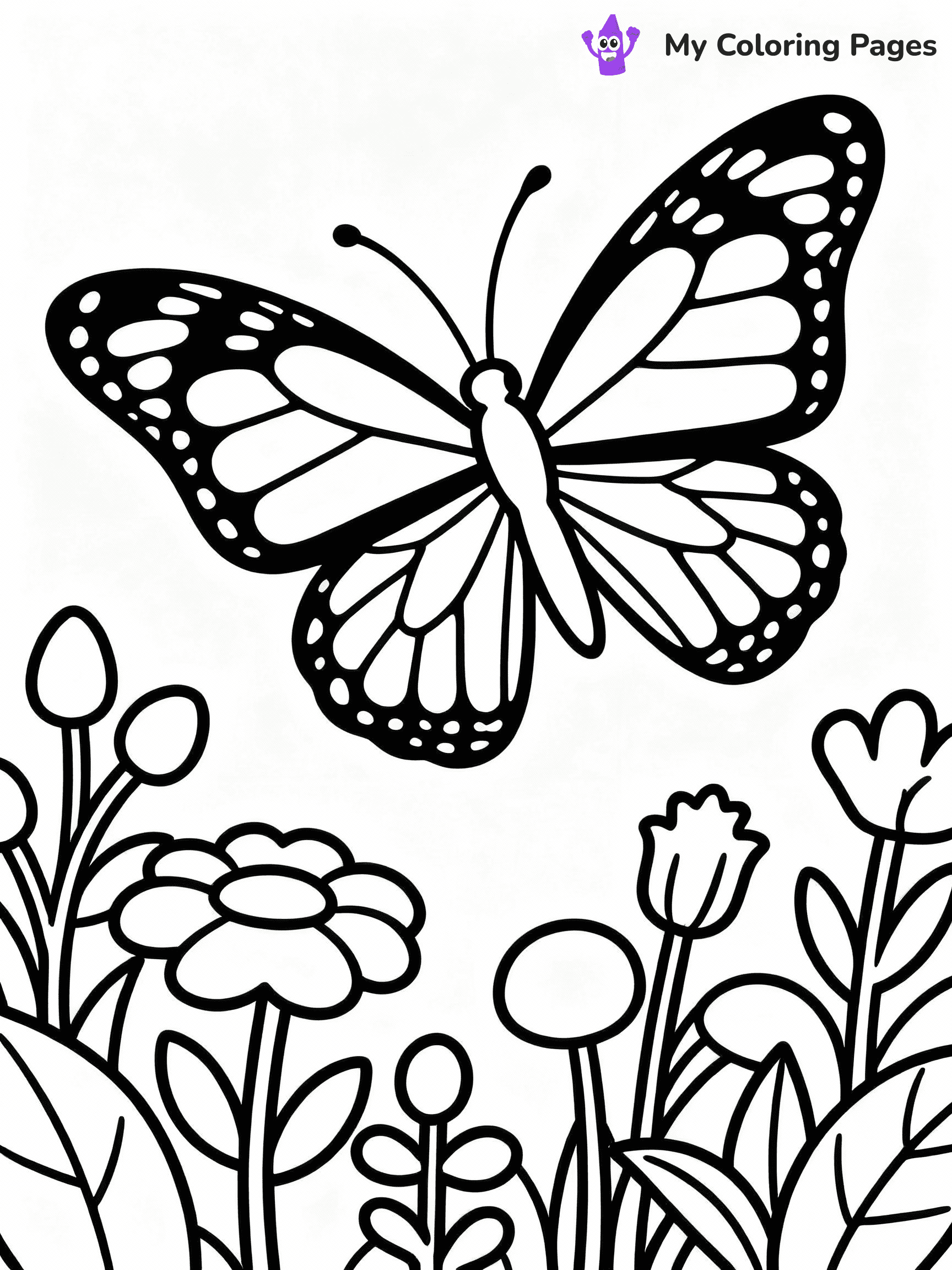 Butterfly Coloring Pages - 9