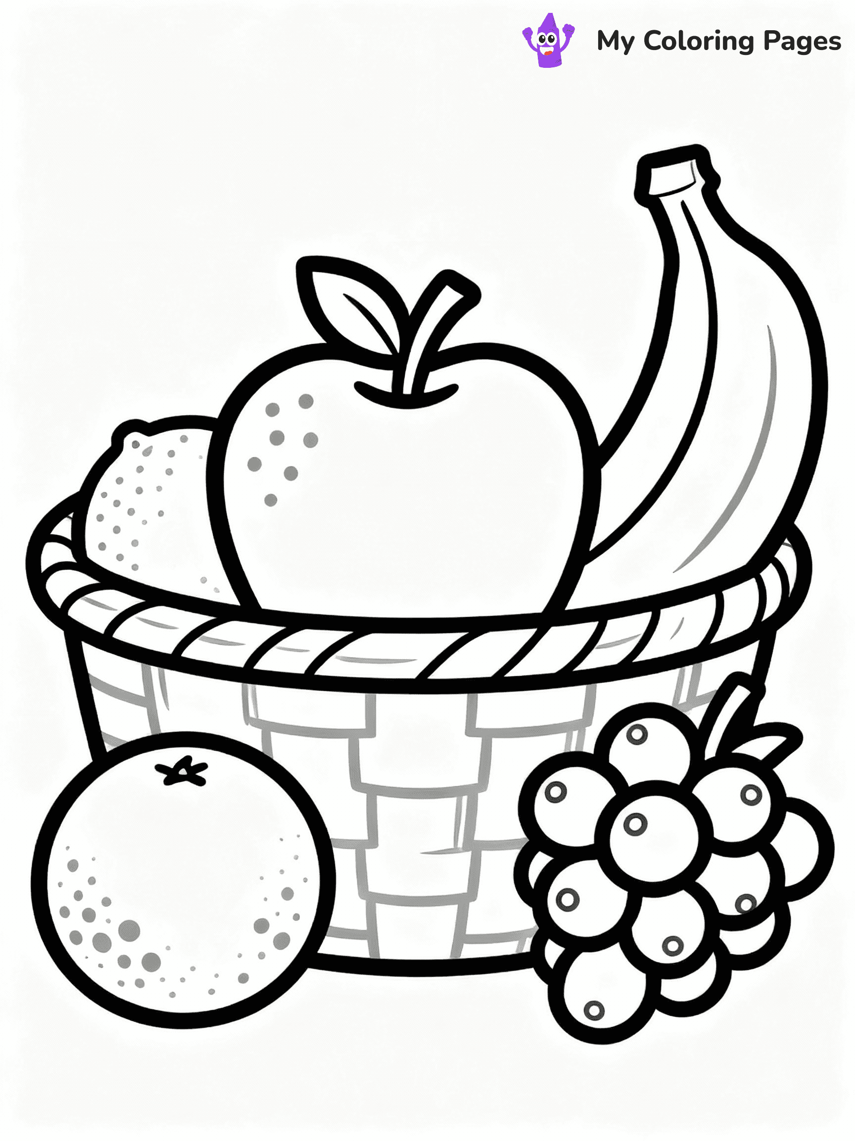 Apple Coloring Pages - 34