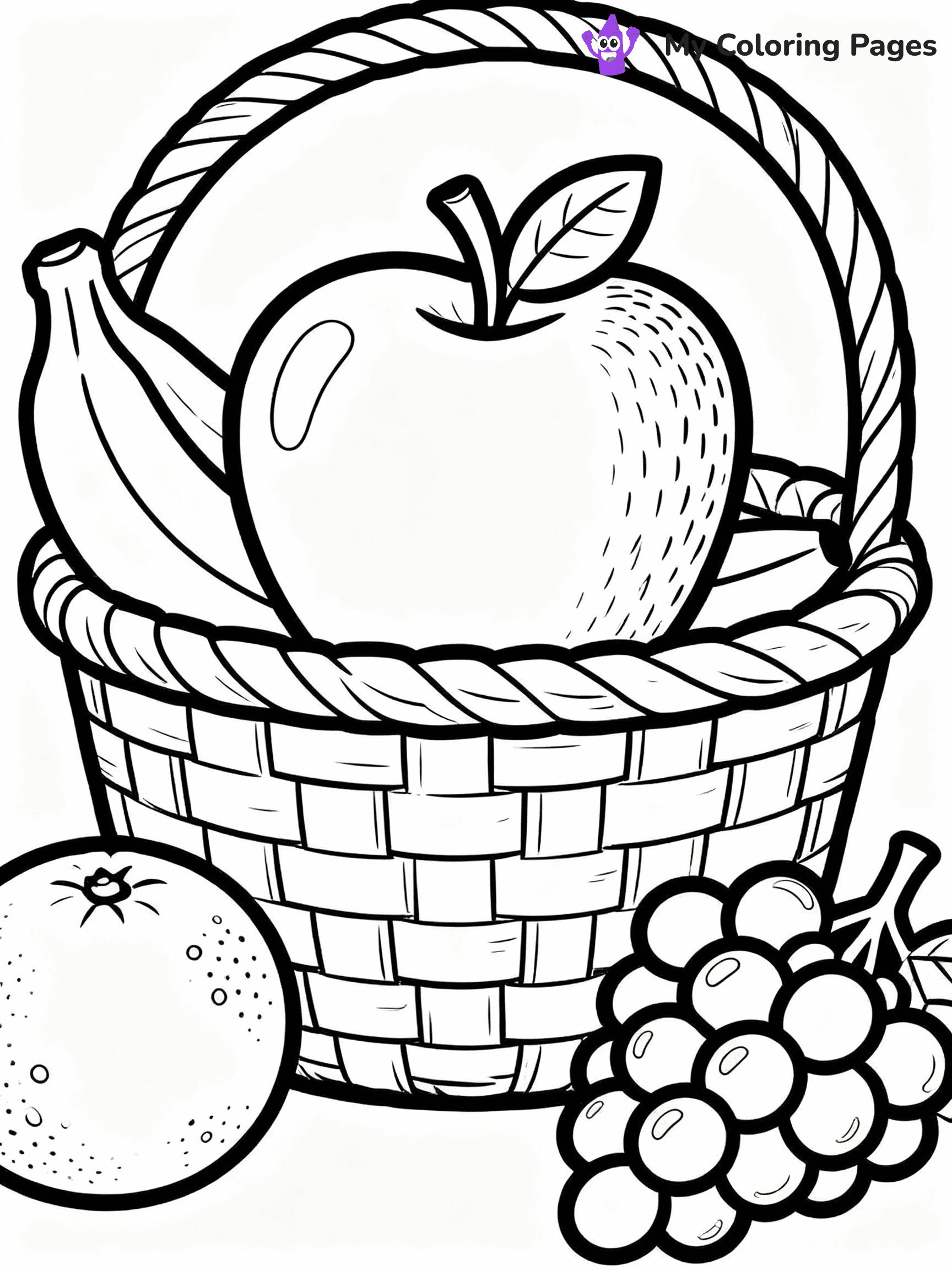Apple Coloring Pages - 33