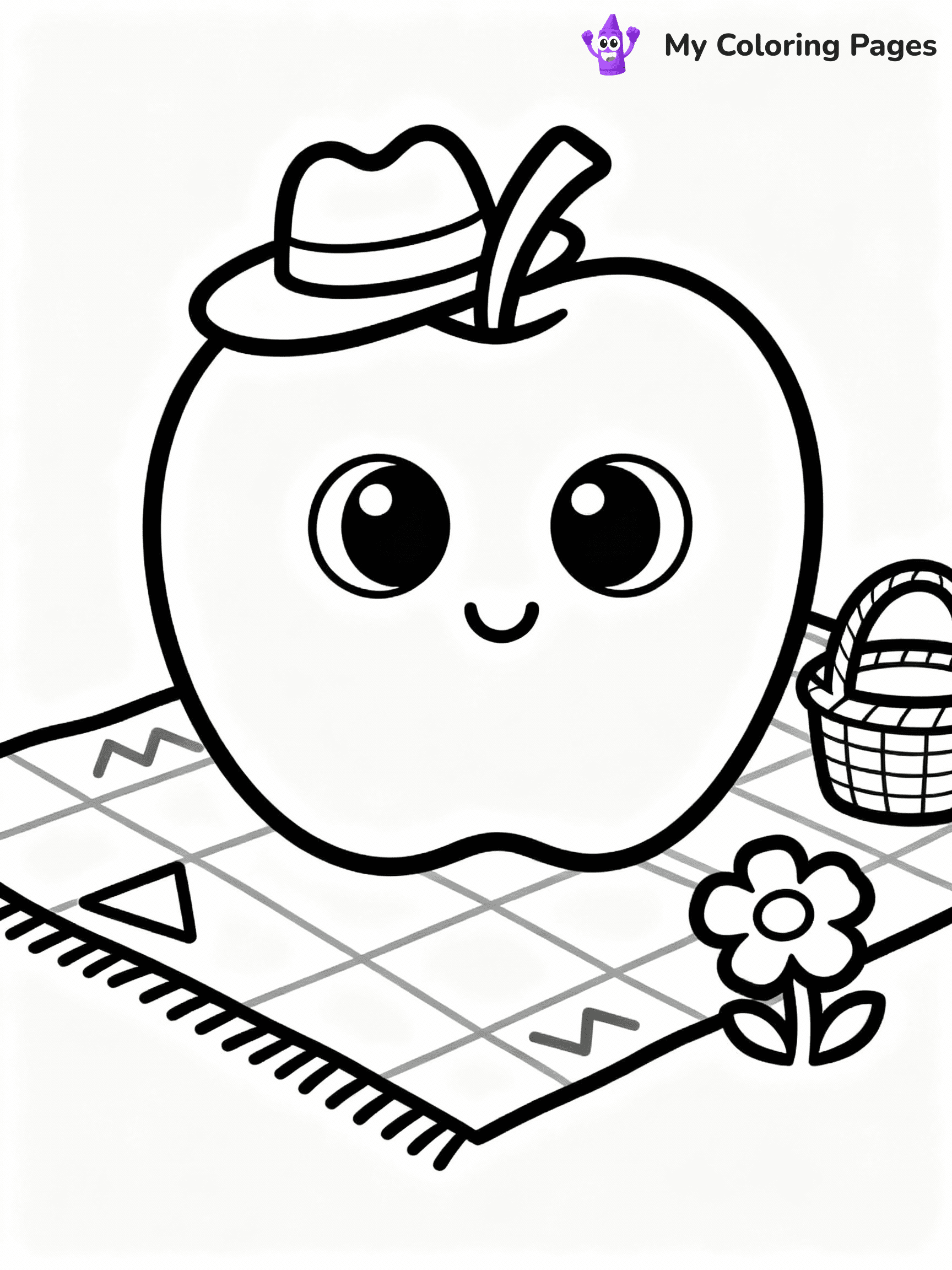 Apple Coloring Pages - 27