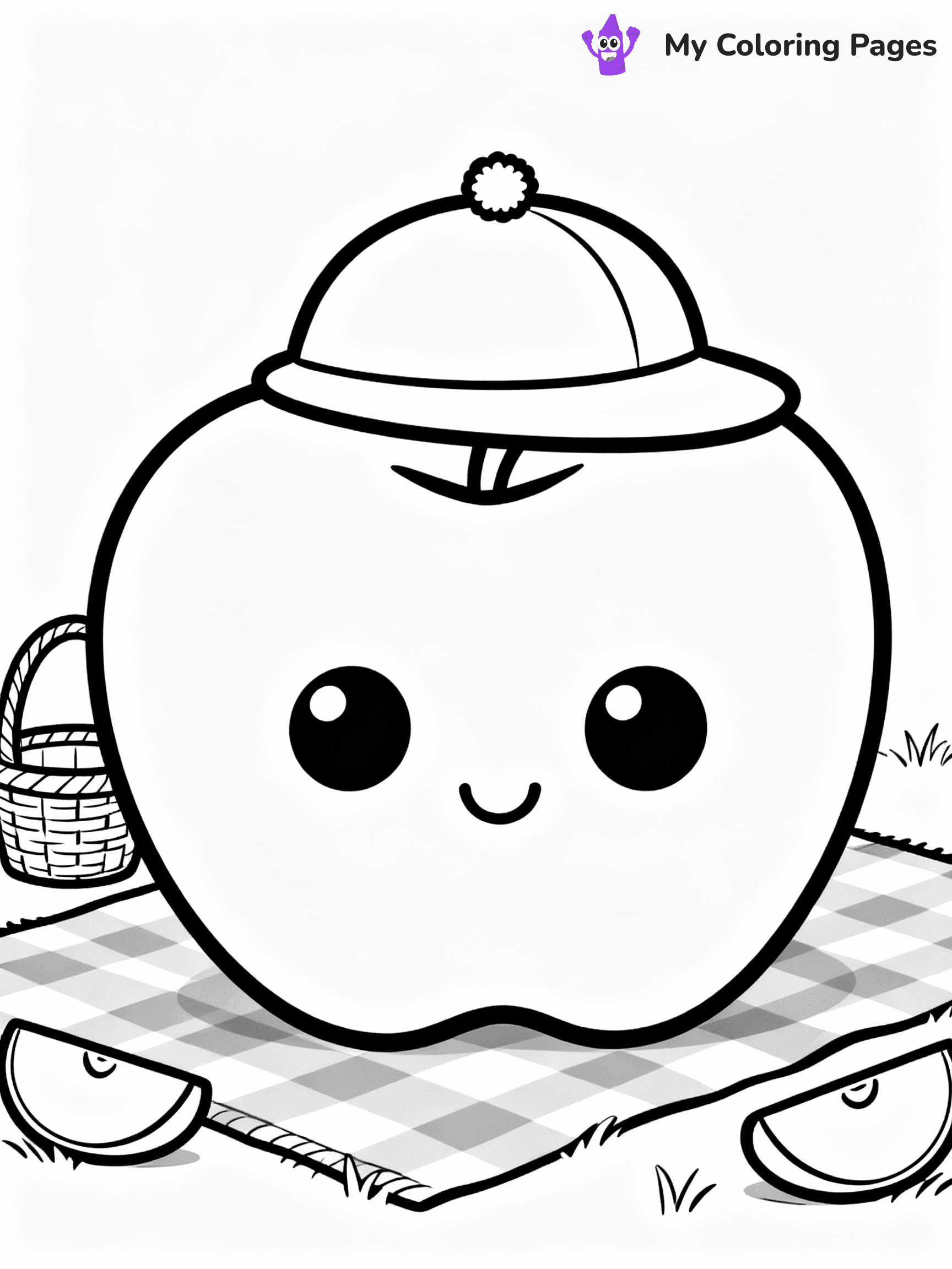 Apple Coloring Pages - 26