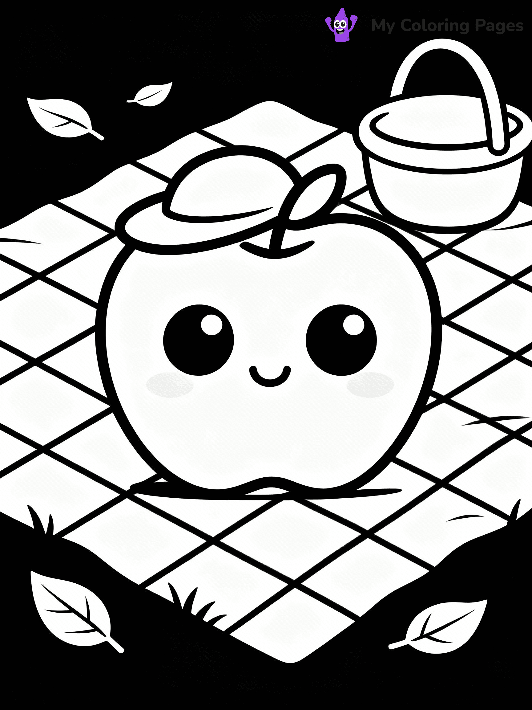 Apple Coloring Pages - 25