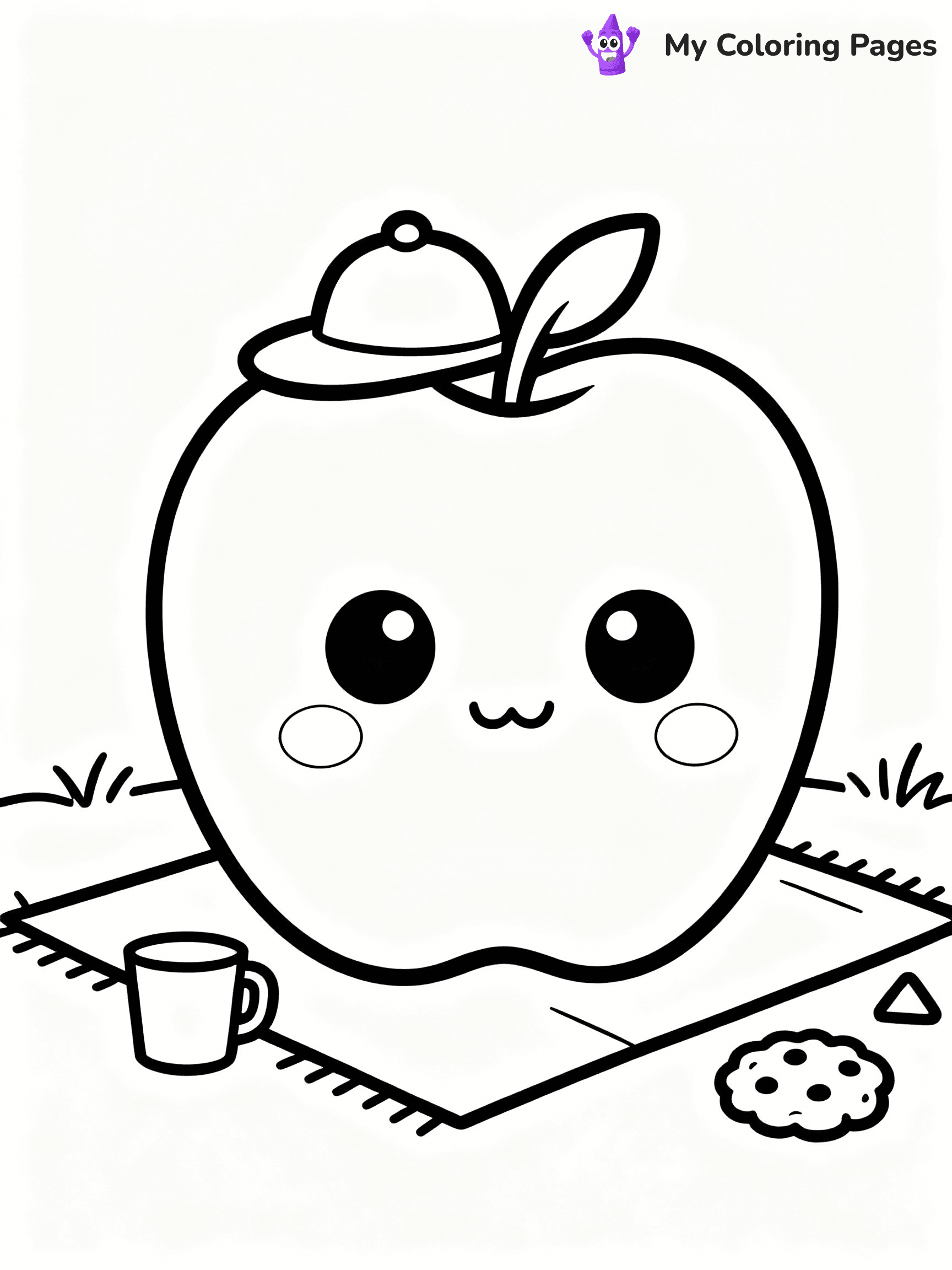 Apple Coloring Pages - 24