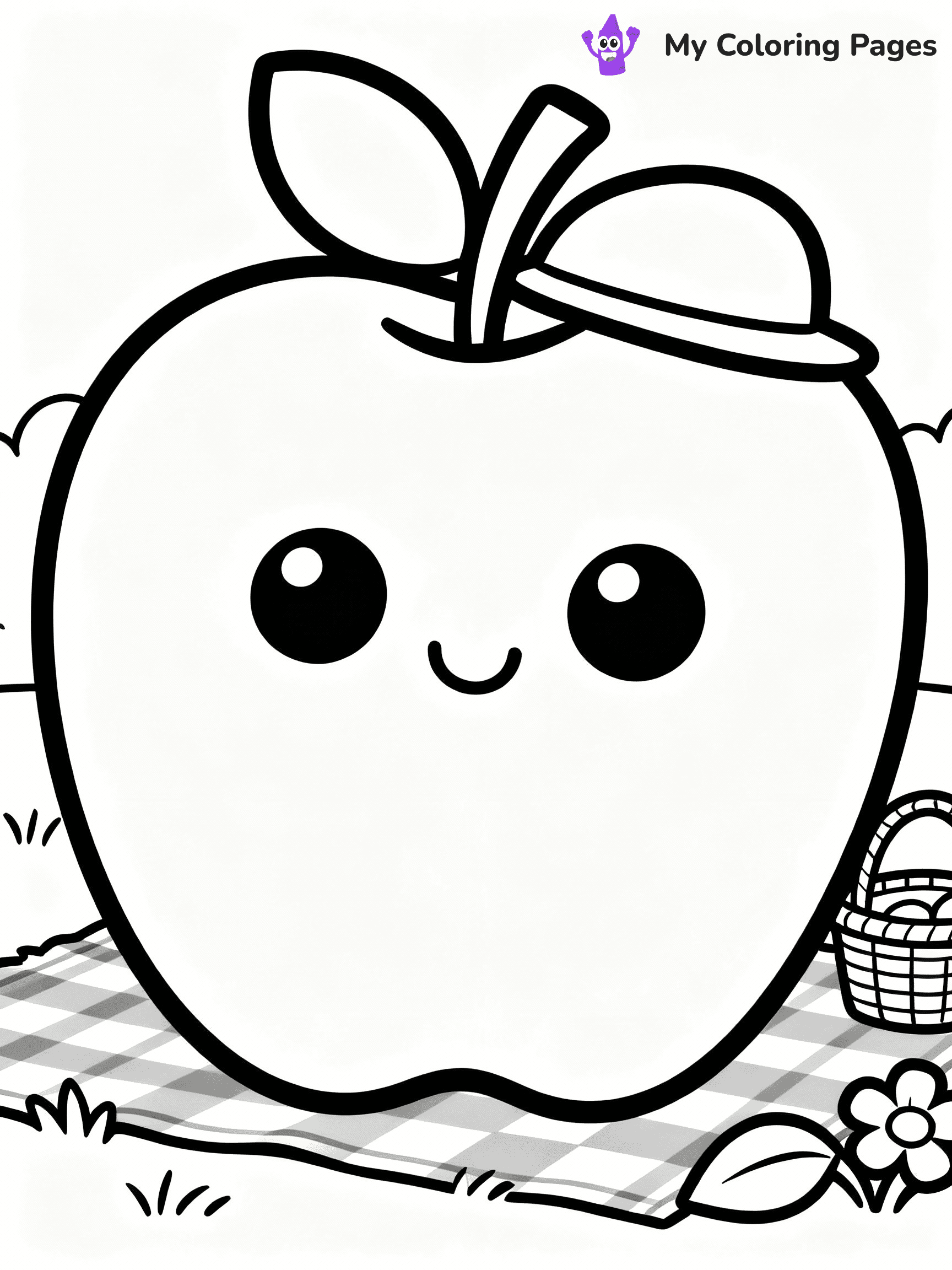 Apple Coloring Pages - 22