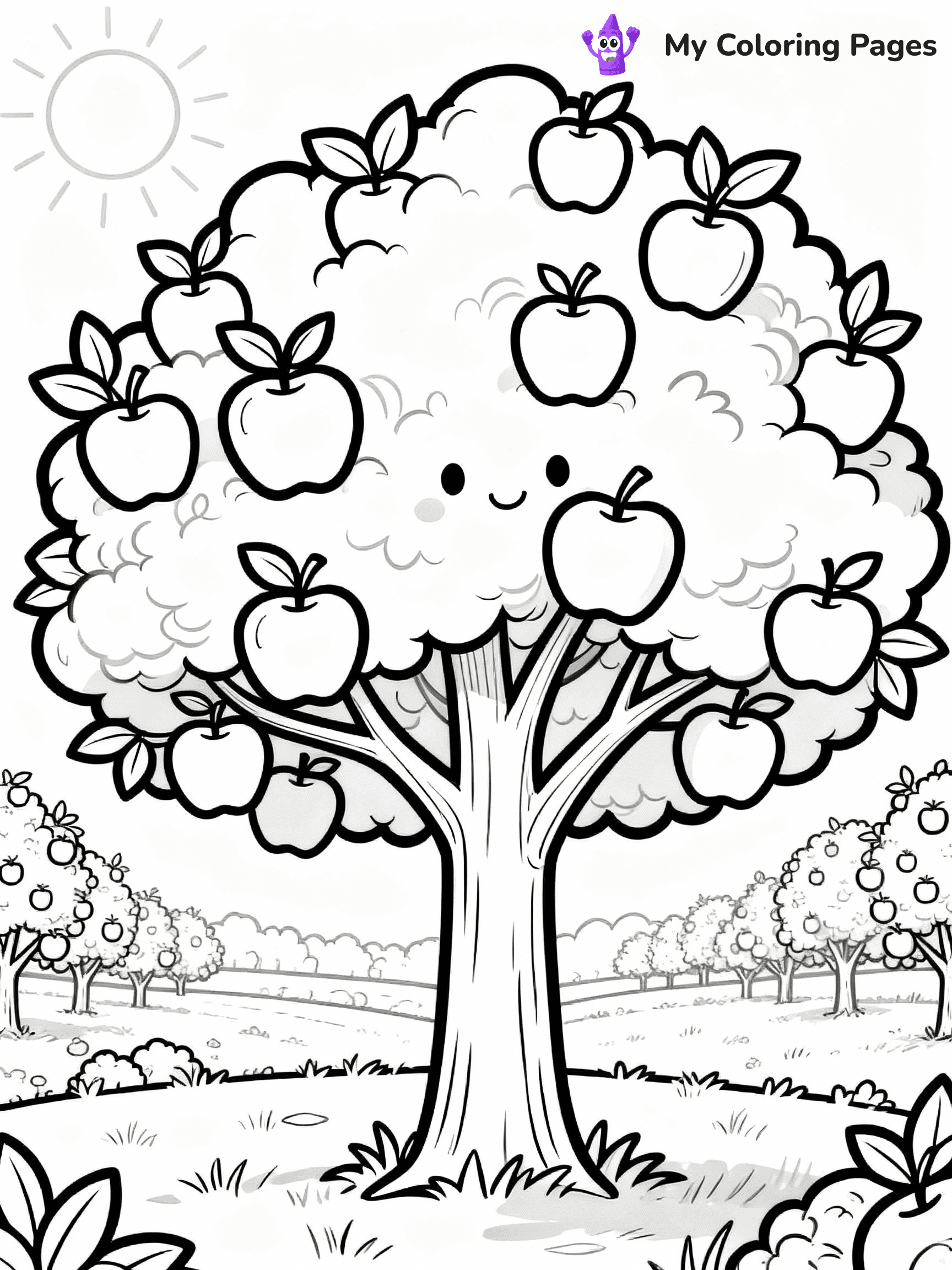 Apple Coloring Pages - 14