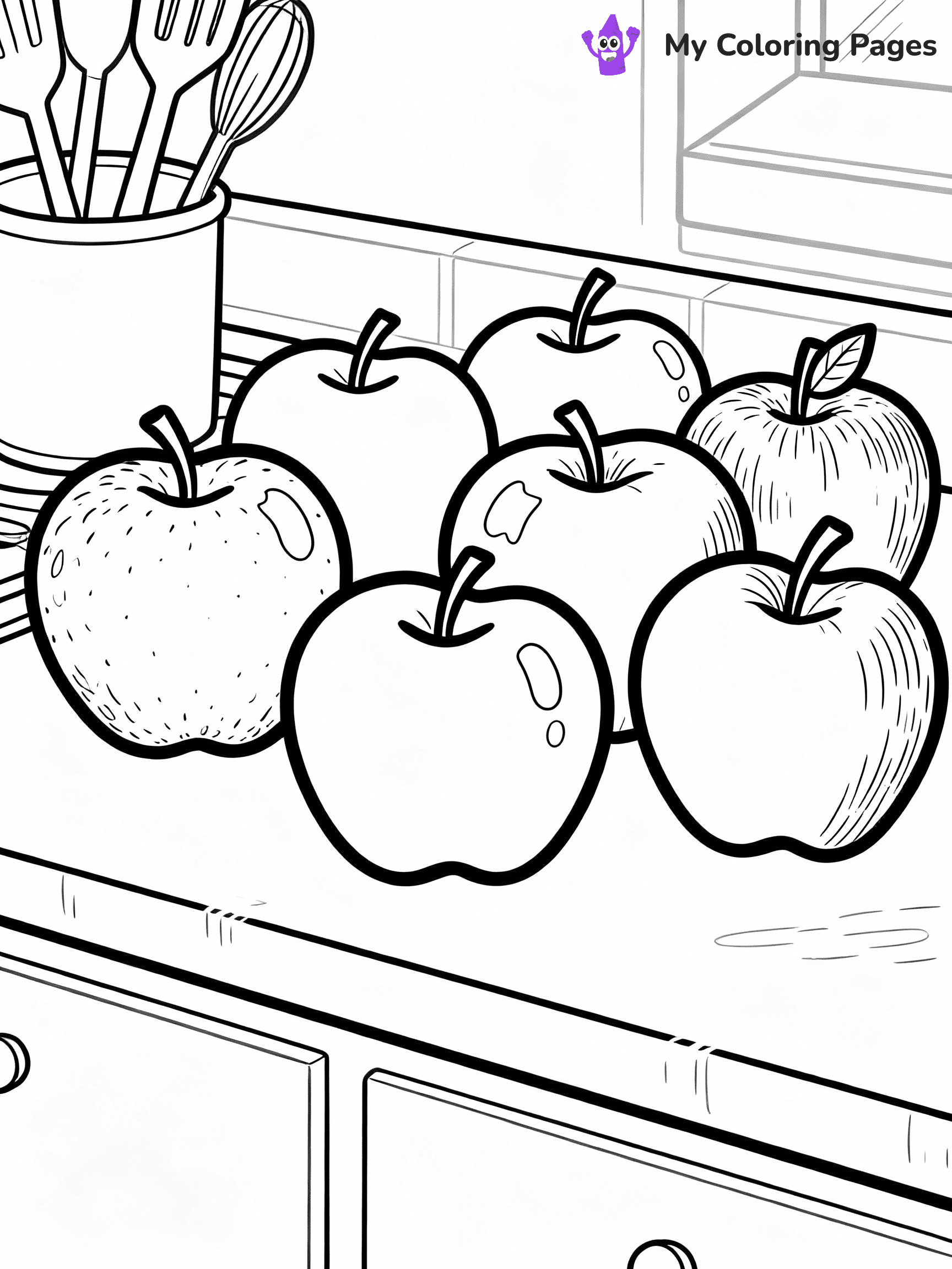 Apple Coloring Pages - 13
