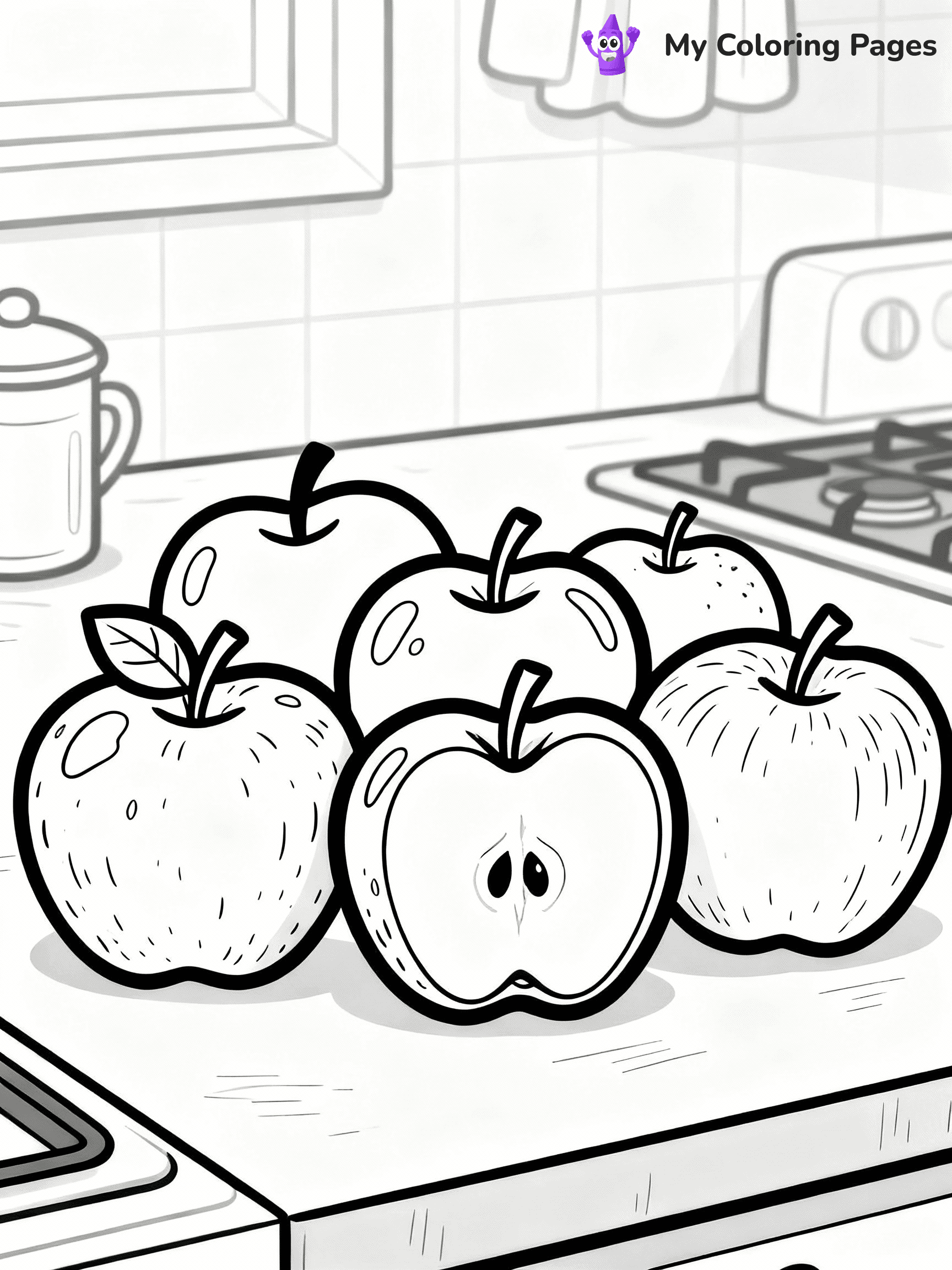 Apple Coloring Pages - 10