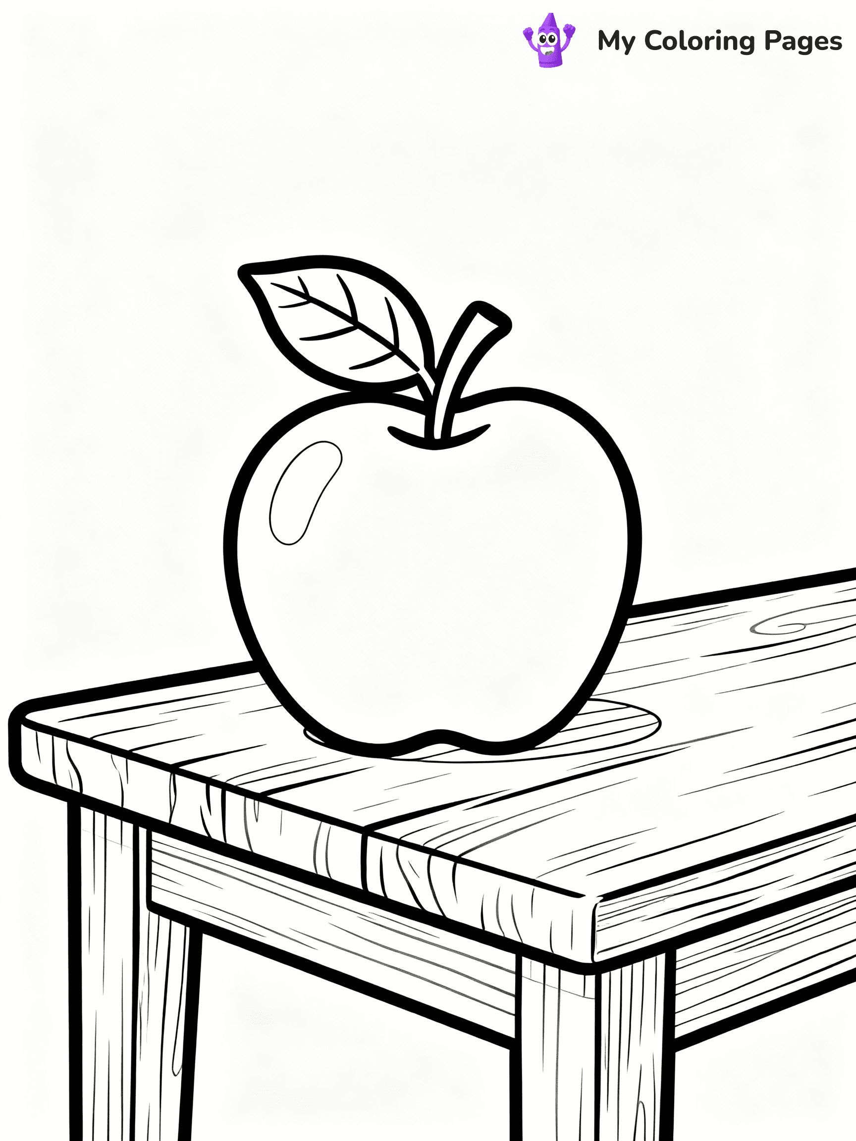 Apple Coloring Pages - 6