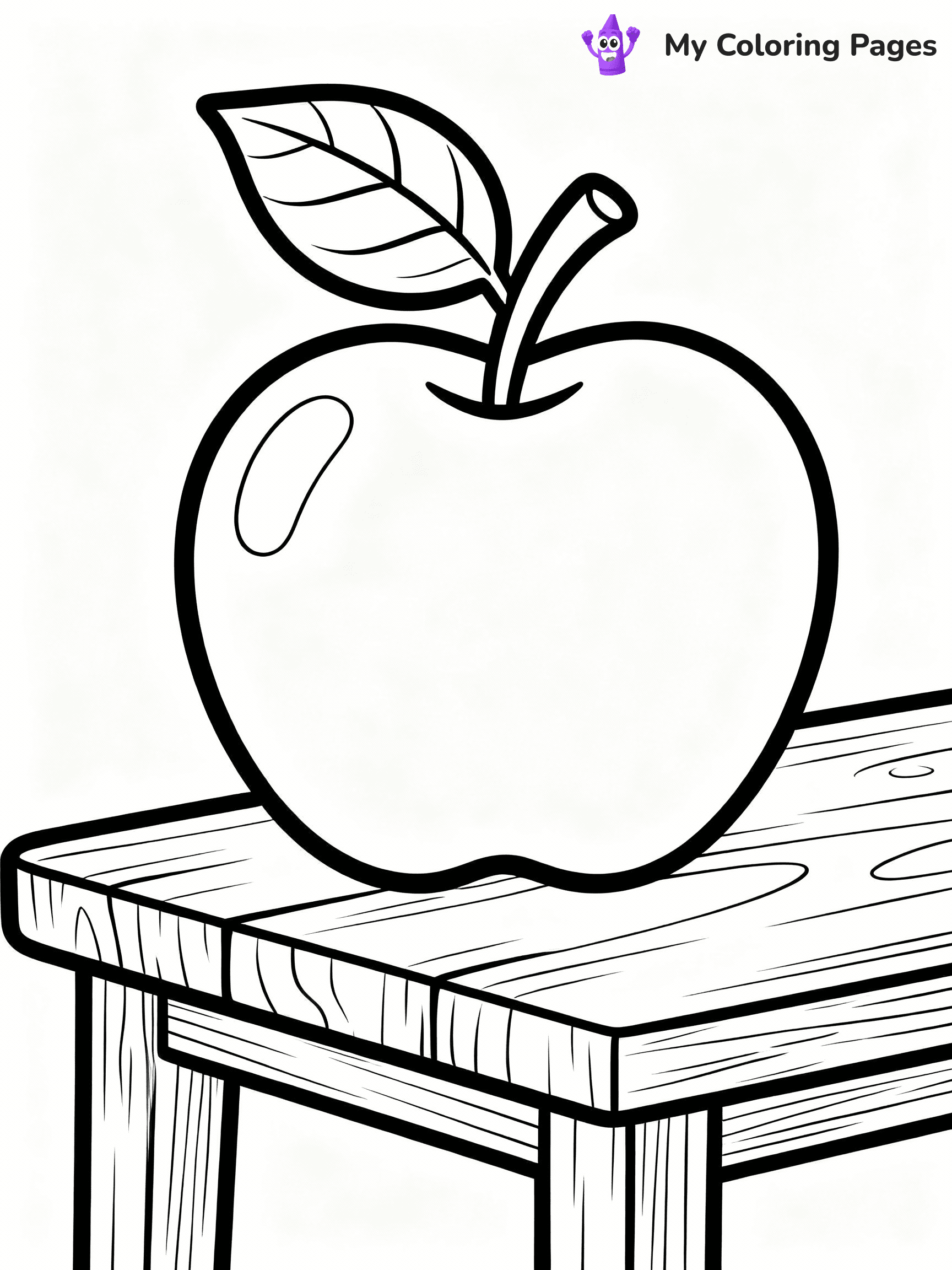 Apple Coloring Pages - 4