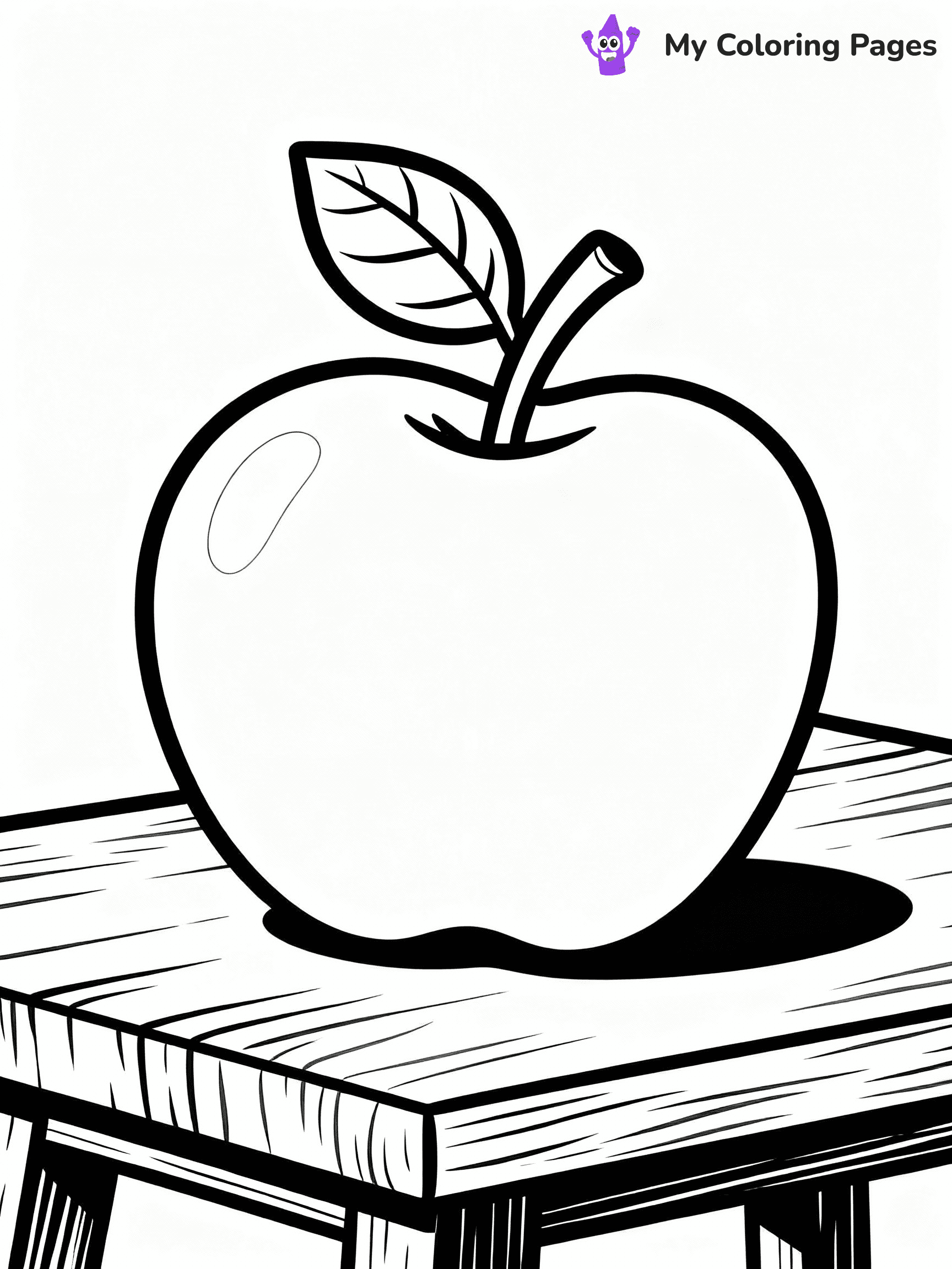 Apple Coloring Pages - 1