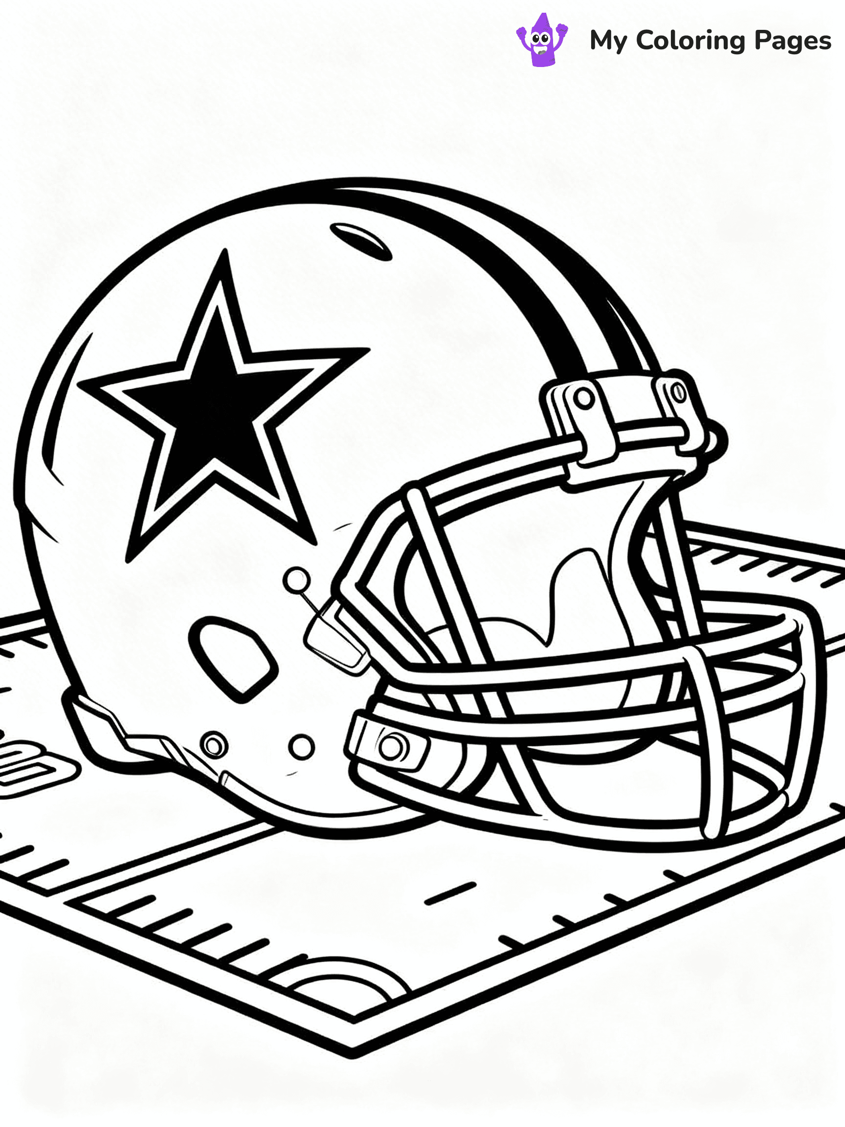 Dallas Cowboys Coloring Pages - 10