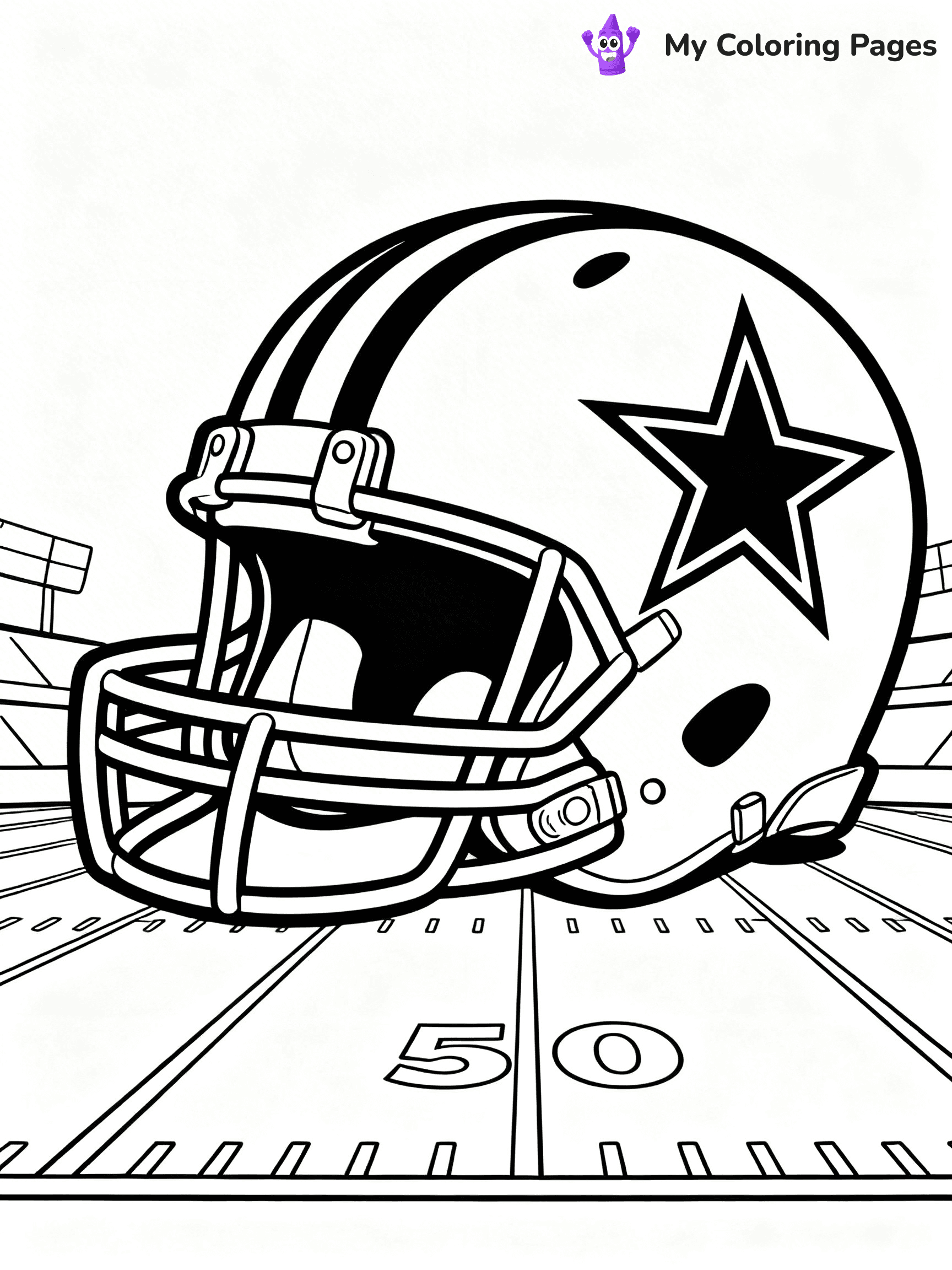 Dallas Cowboys Coloring Pages - 9