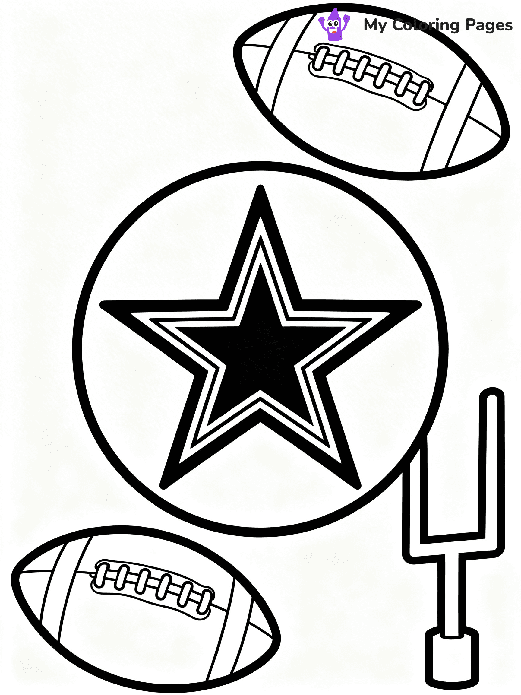 Dallas Cowboys Coloring Pages - 1