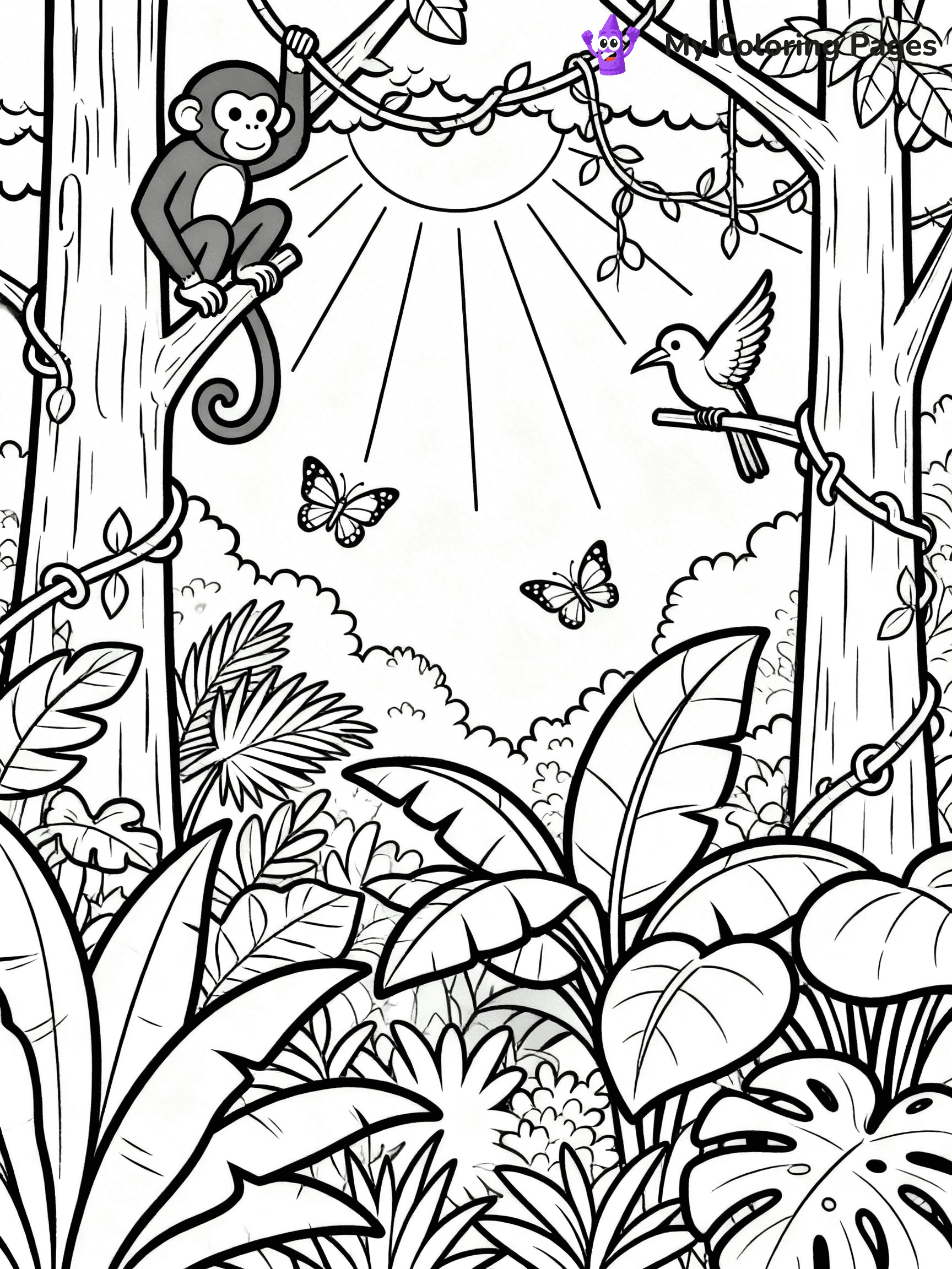 Rainforest Coloring Pages - 51