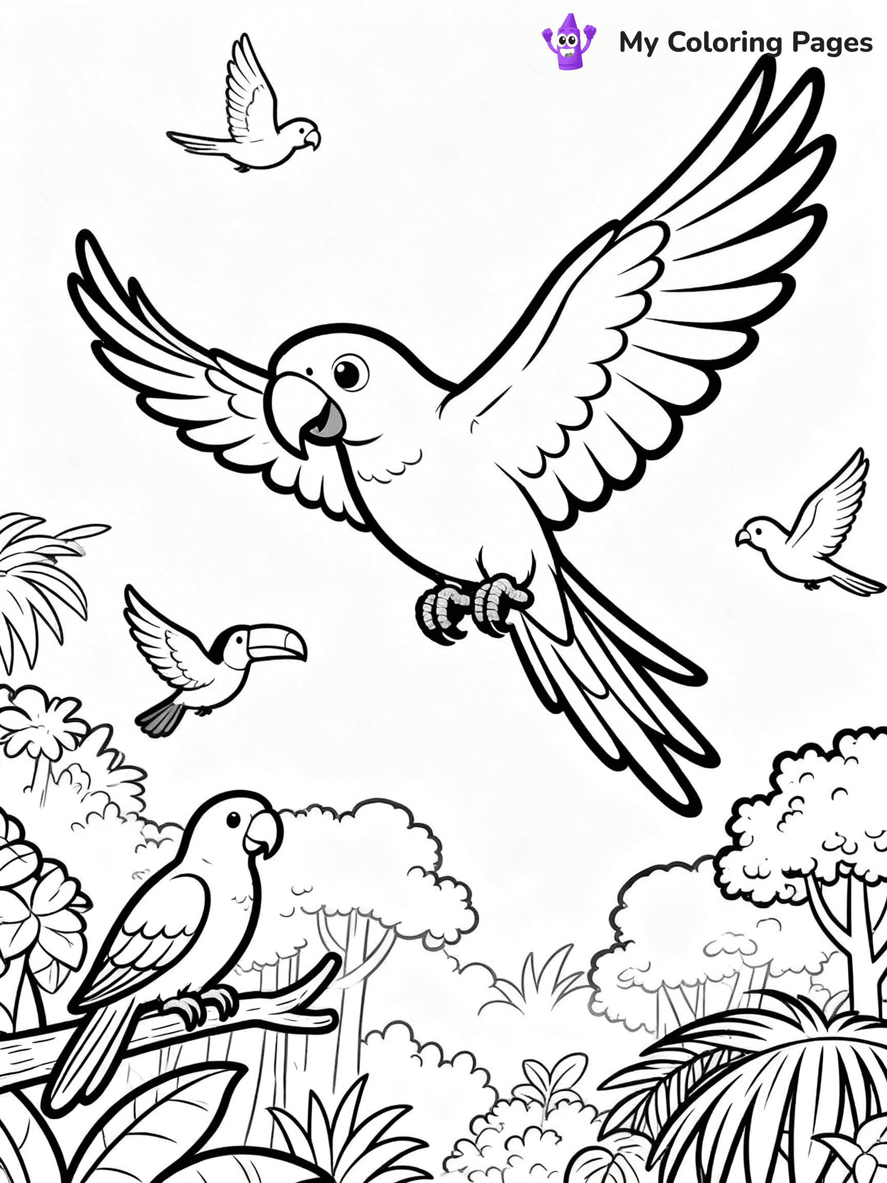 Rainforest Coloring Pages - 20