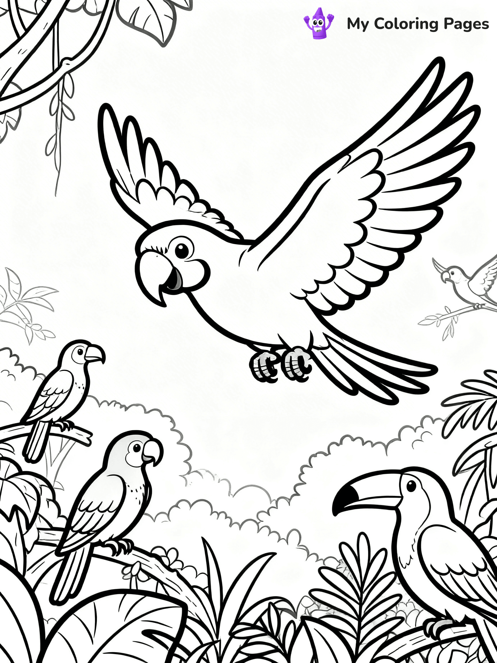 Rainforest Coloring Pages - 18