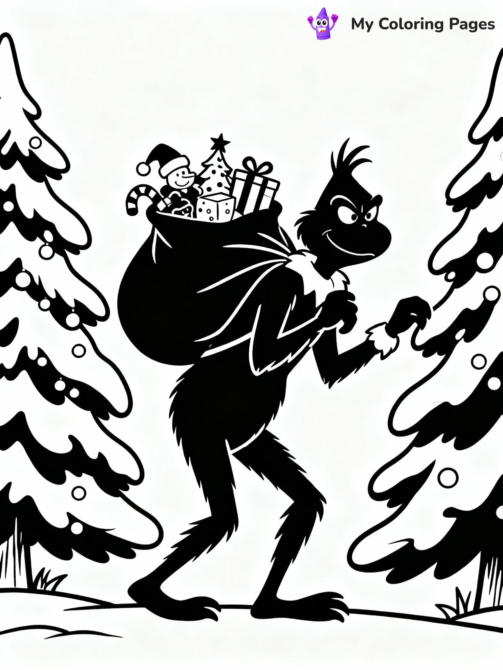 Grinch Coloring Pages - 12