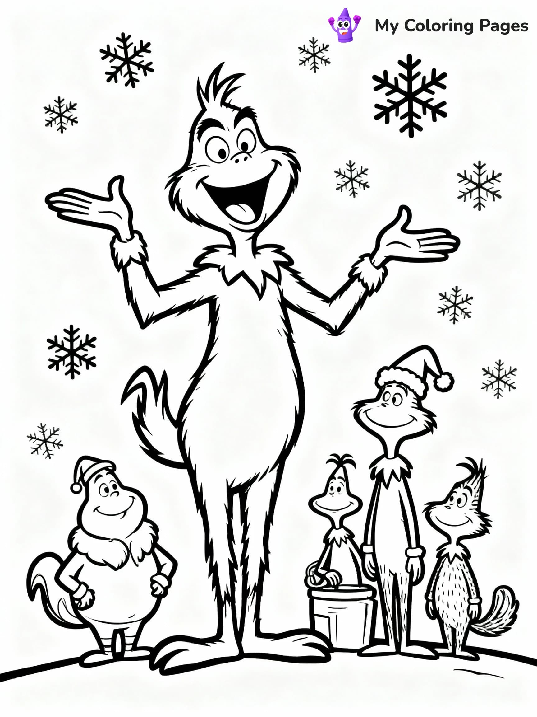 Grinch Coloring Pages - 2
