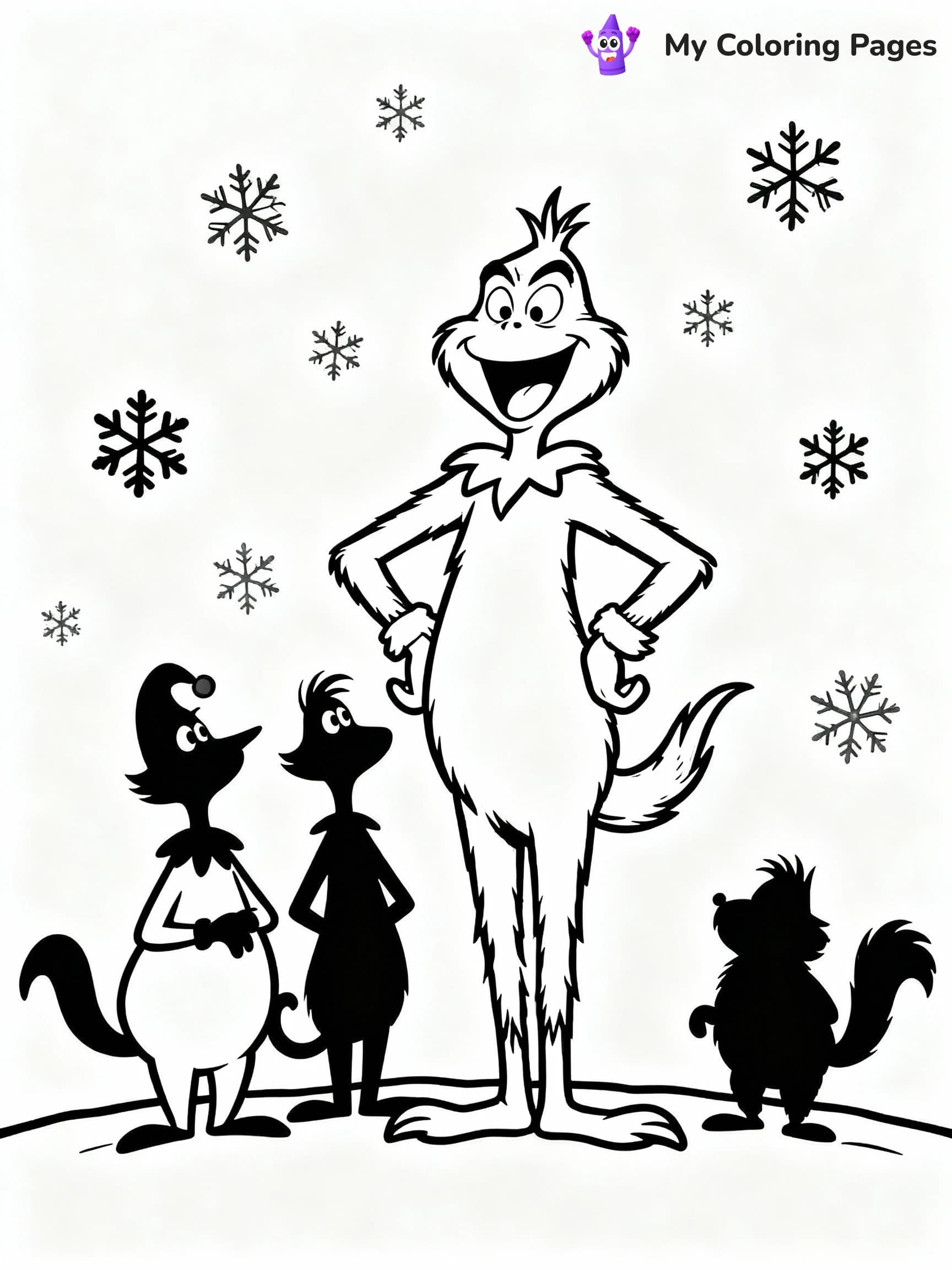 Grinch Coloring Pages - 1
