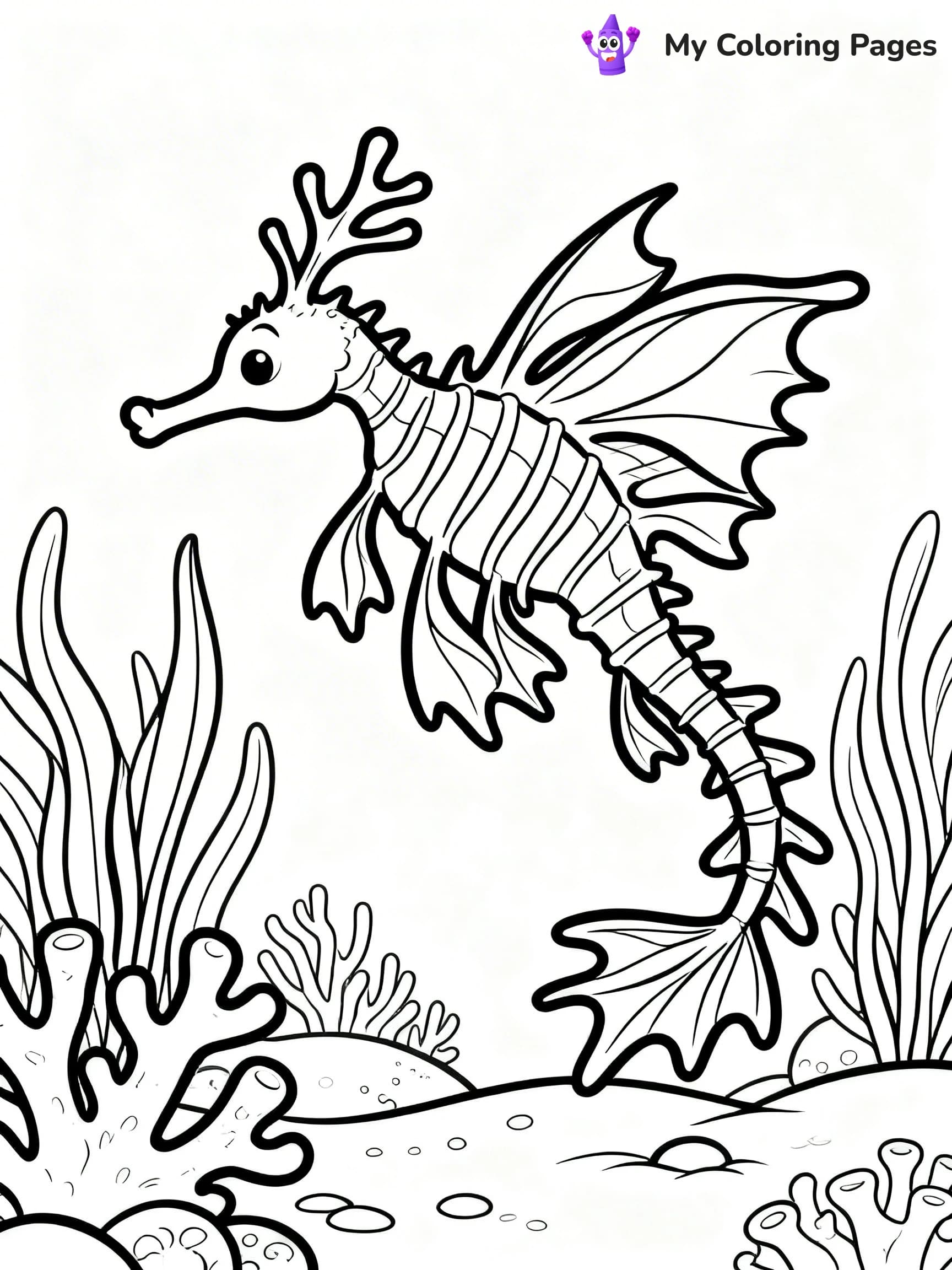 Sea Dragon Coloring Pages - 24