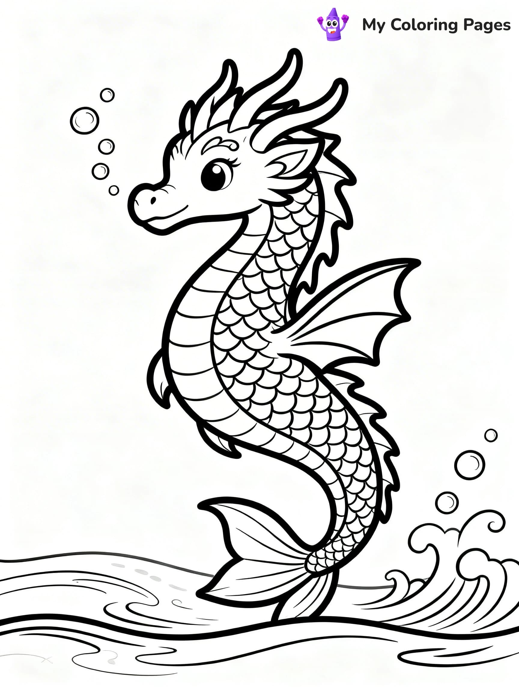 Sea Dragon Coloring Pages - 23