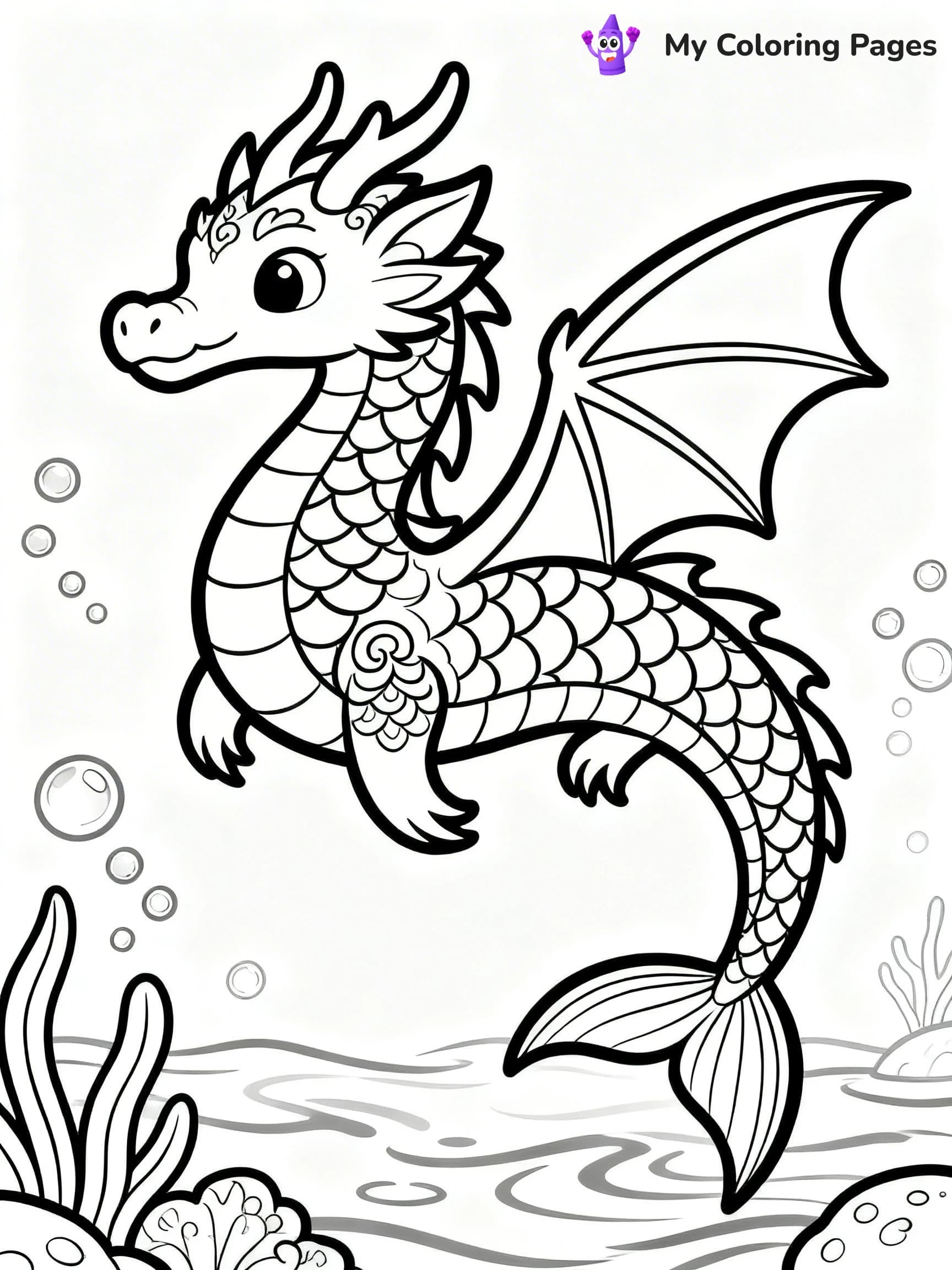Sea Dragon Coloring Pages - 22