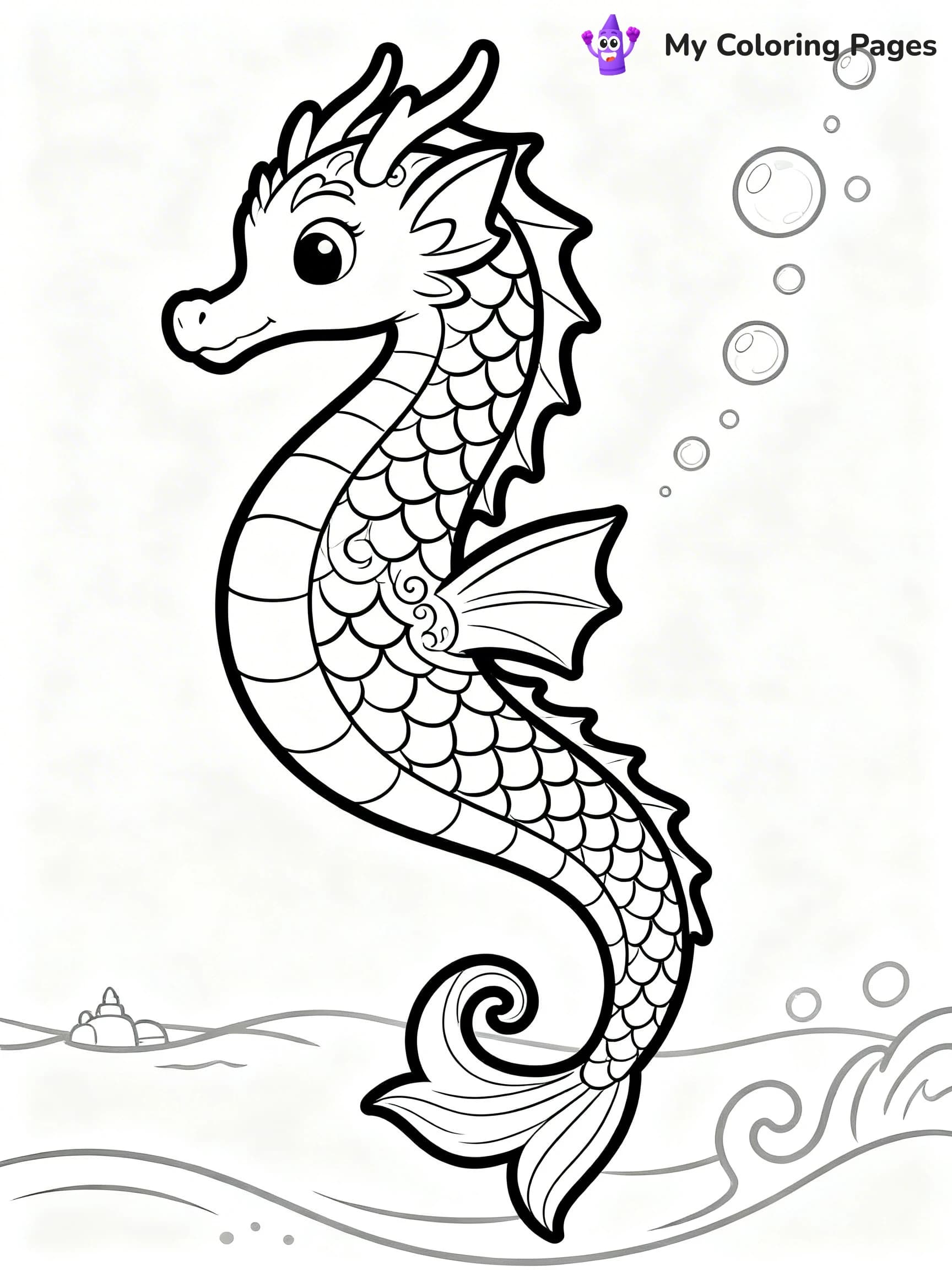 Sea Dragon Coloring Pages - 21