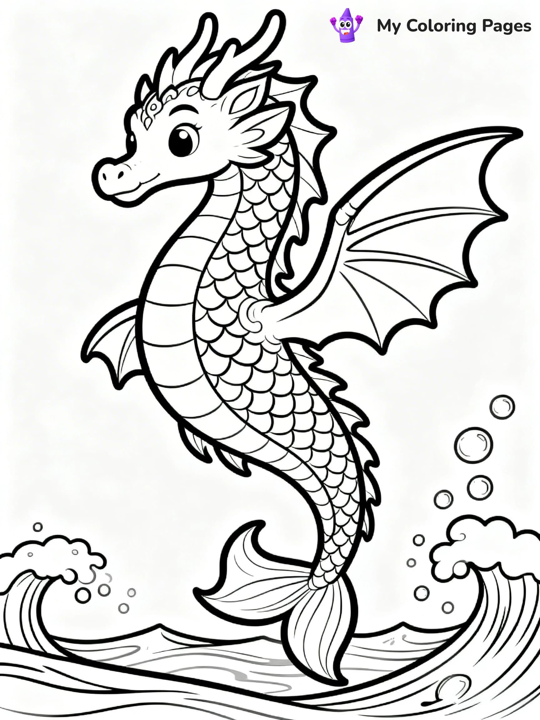 Sea Dragon Coloring Pages - 20