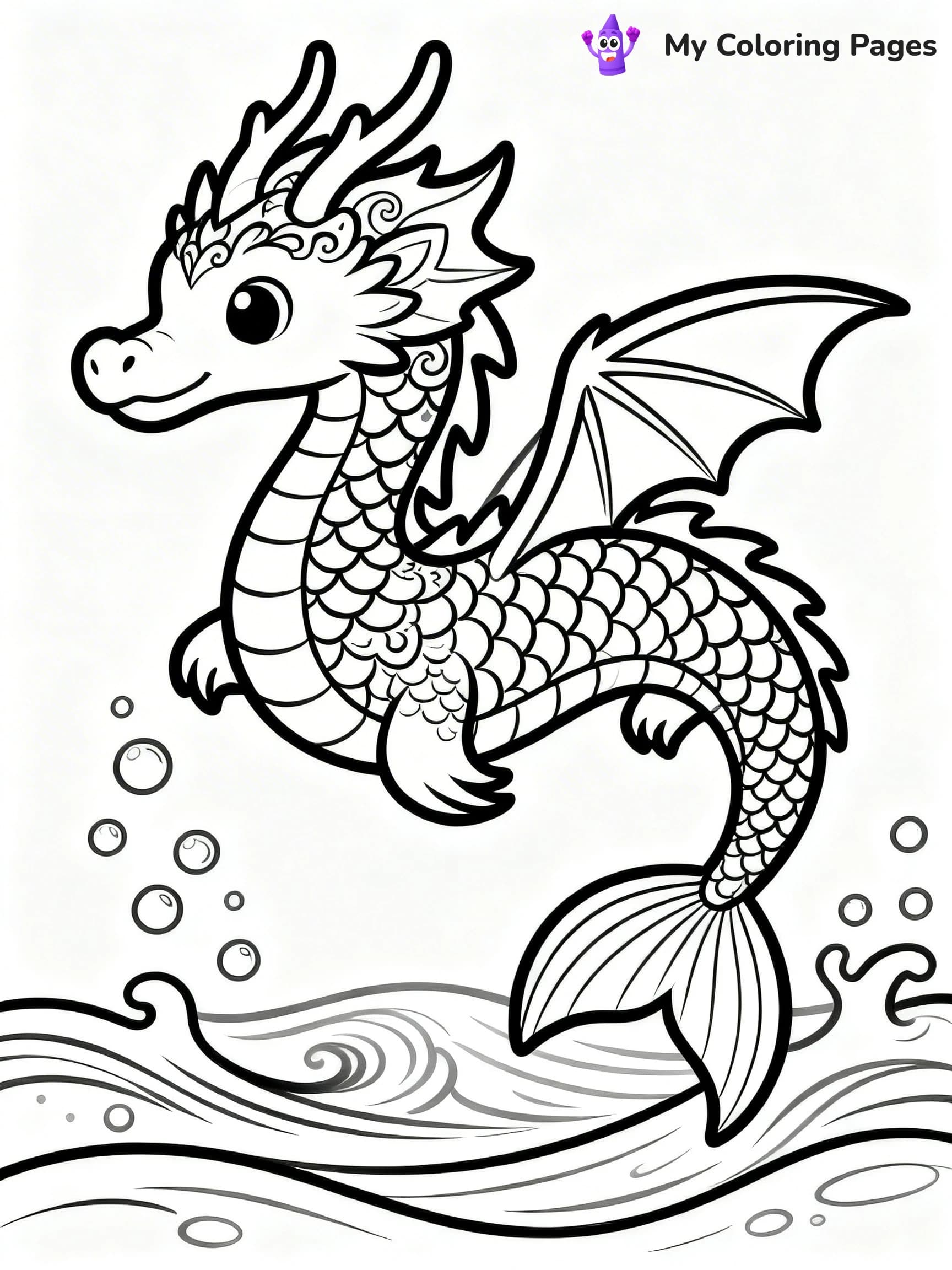 Sea Dragon Coloring Pages - 19
