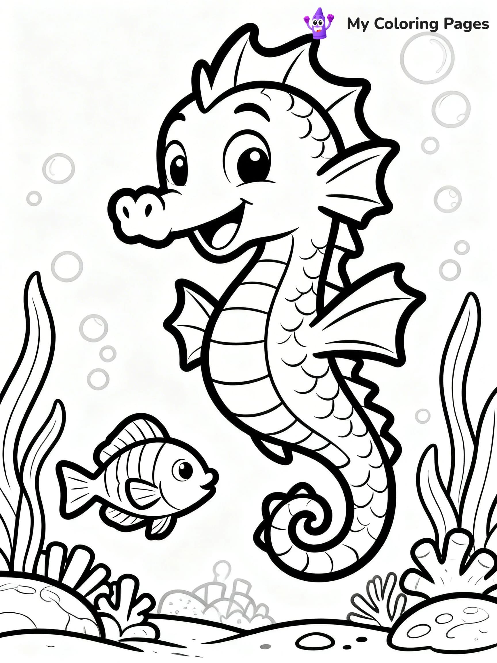 Sea Dragon Coloring Pages - 17