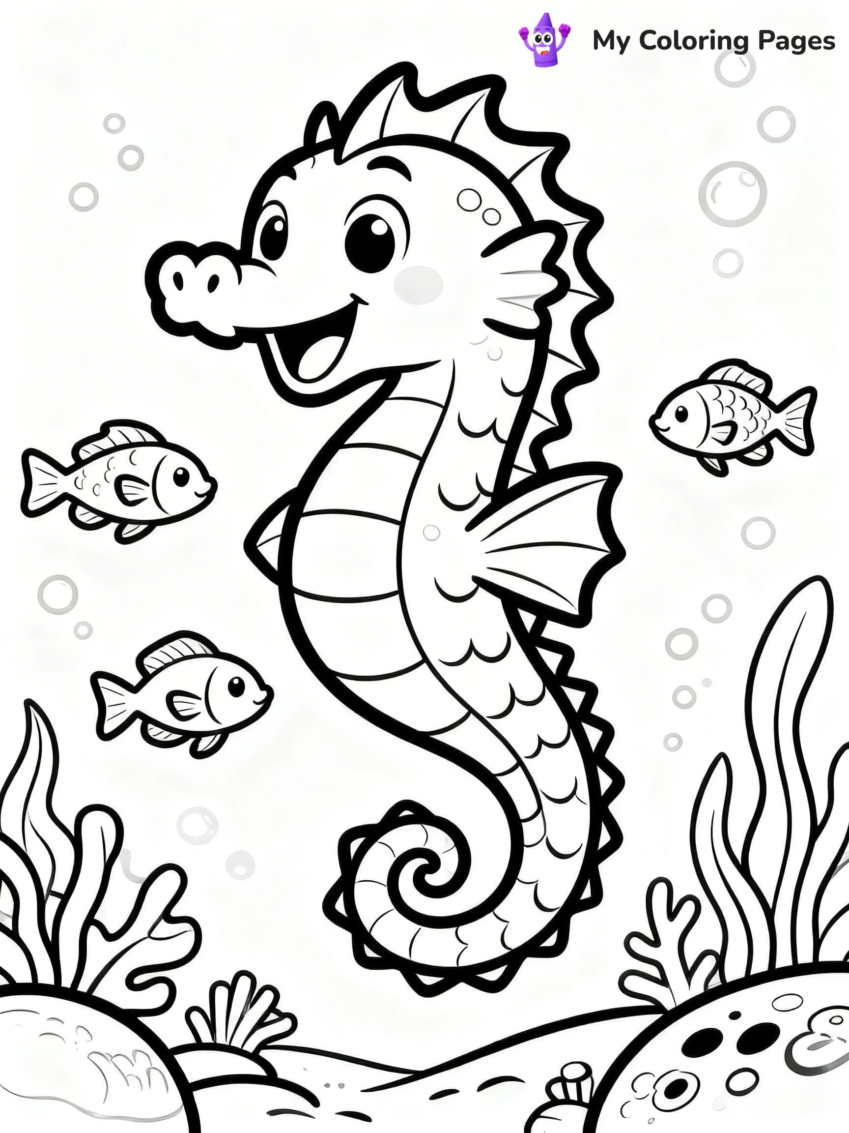 Sea Dragon Coloring Pages - 16