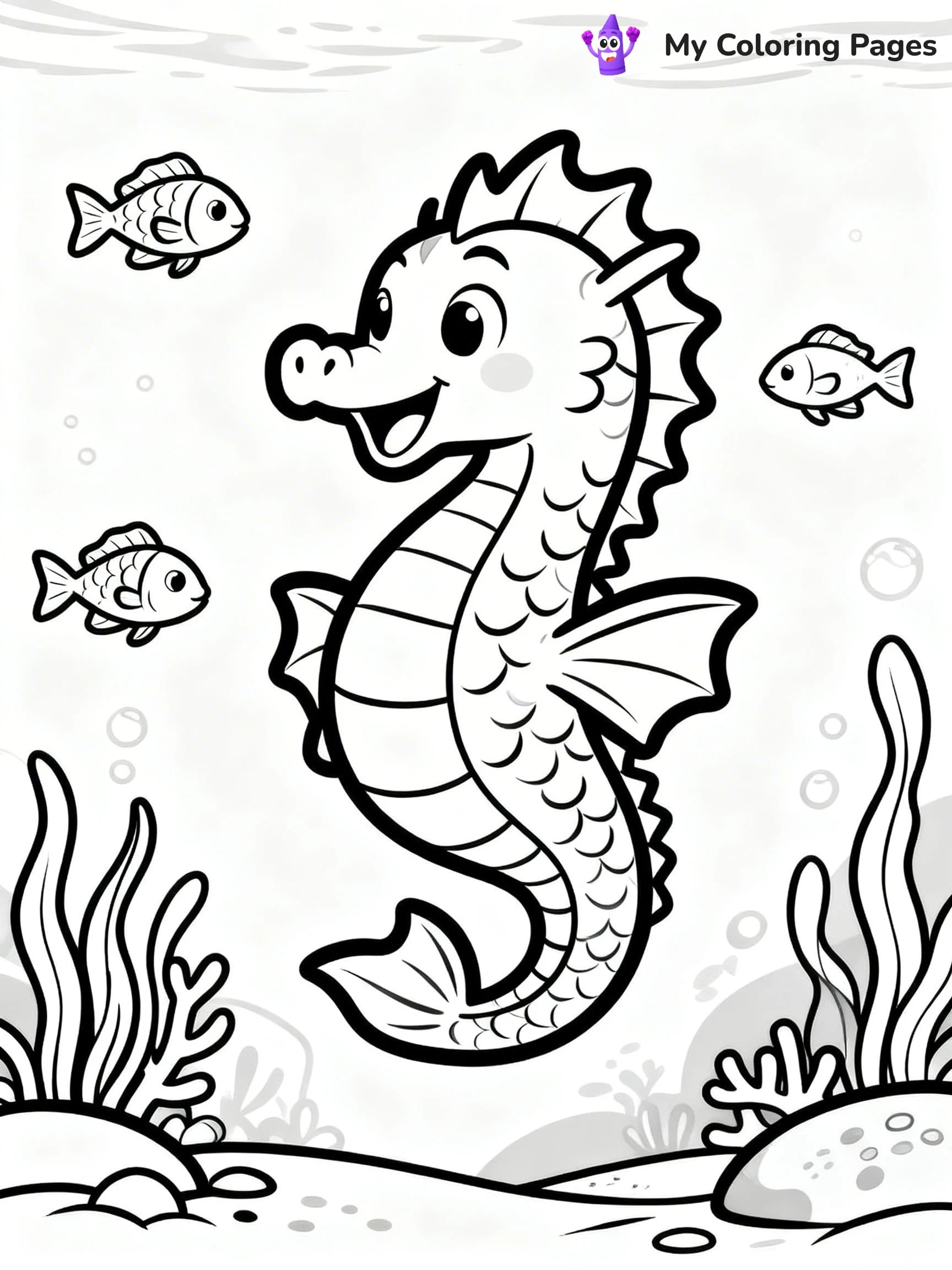 Sea Dragon Coloring Pages - 15