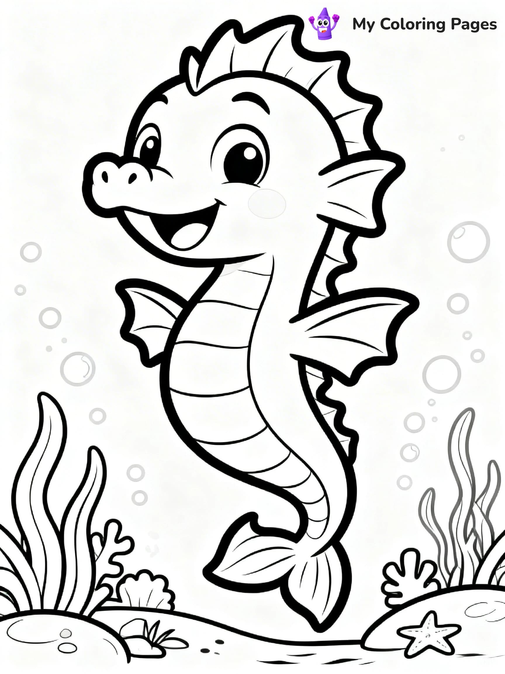 Sea Dragon Coloring Pages - 14